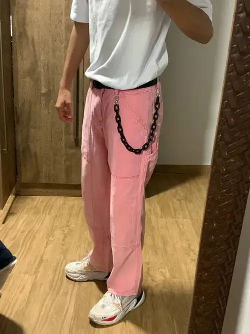 6876 Men's Work Baggy Homme Casual Pants Size US 32 / EU 48 - 1 Thumbnail