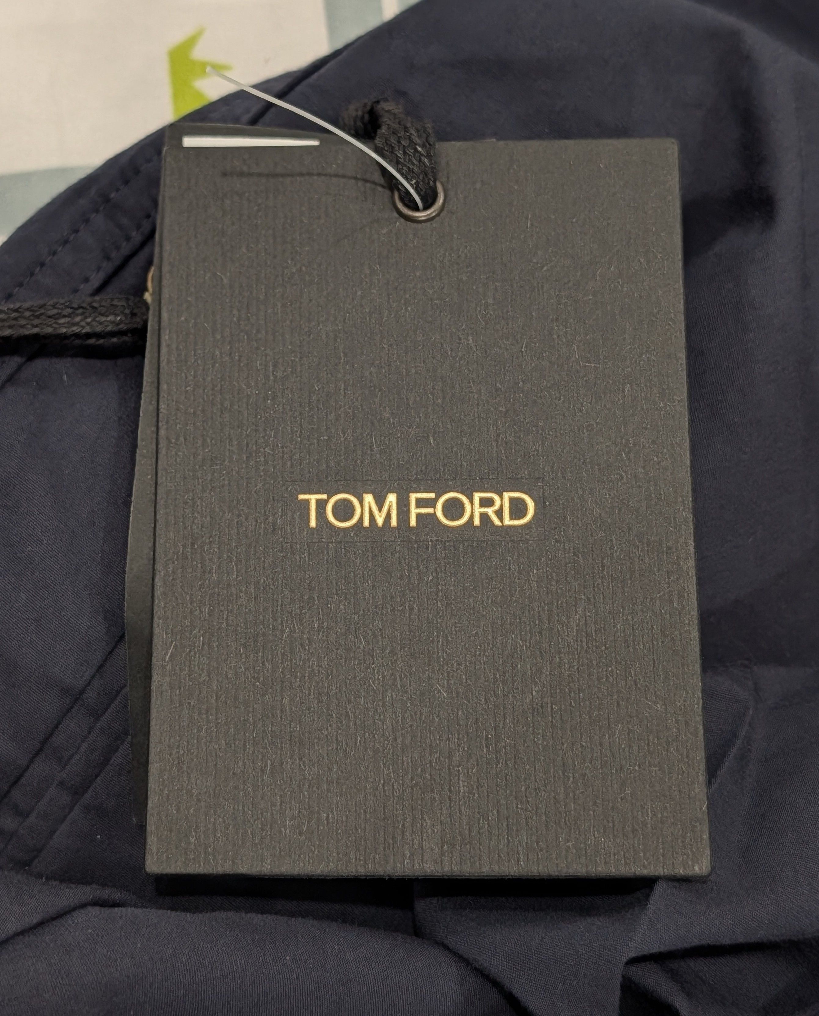 Tom Ford TOM FORD Silk/Cotton Pleated Poplin Shorts Navy 54 US 38 Size US 38 / EU 54 - 6 Thumbnail