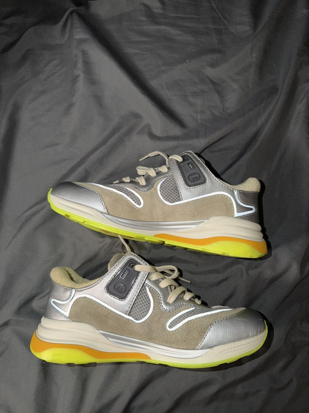 Gucci Gucci Ultraspace ‘Silver Metallic’ Size 6.5 Gucci Size US 8 / EU 41 - 2 Thumbnail