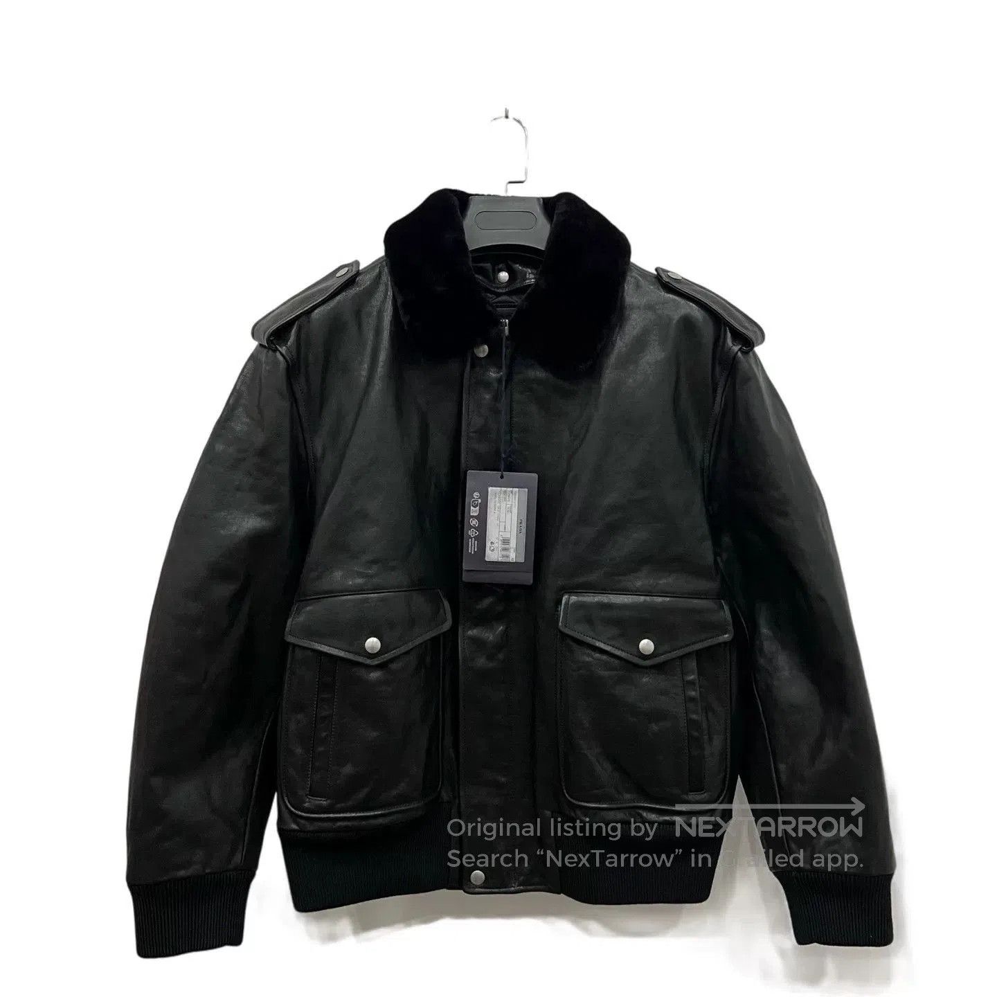 Prada Prada Lapel Fur Collar Leather Jacket. Size US M / EU 48-50 / 2 - 2 Thumbnail