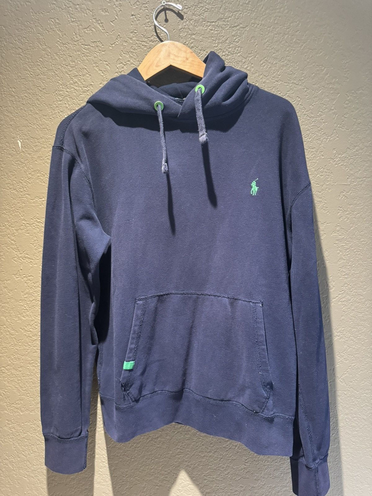 Polo Ralph Lauren Polo Hoodie Navy/Green Size Medium USED Size US M / EU 48-50 / 2 - 1 Thumbnail