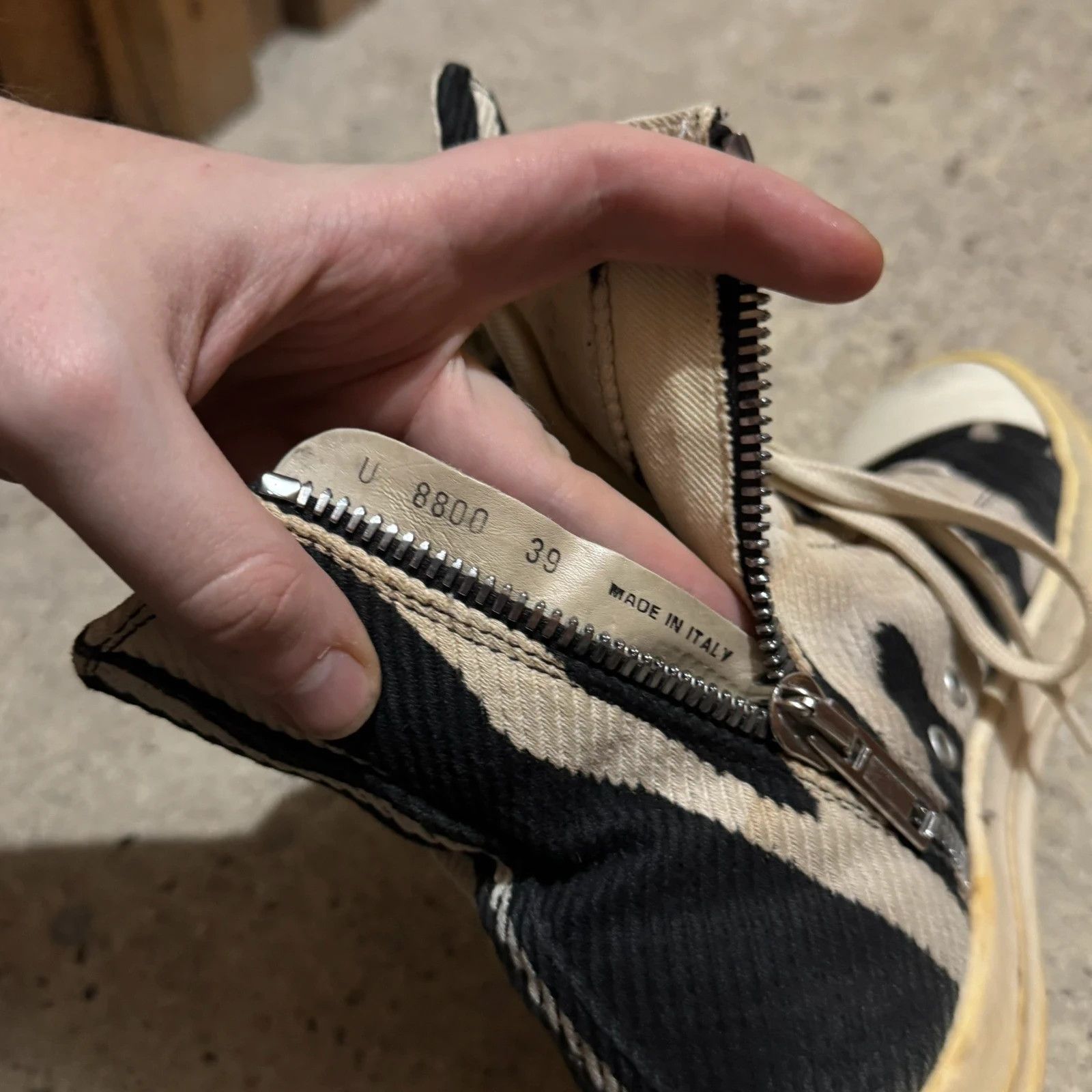 Rick Owens F/W 2016 Rick owens drkshdw vomit bleach ramones Size US 9 / IT 39 - 9 Thumbnail