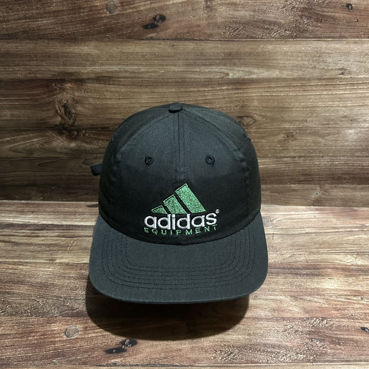 Adidas Six panel hats adidas equipment logo black vintage Size ONE SIZE - 1 Thumbnail
