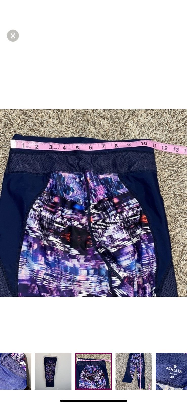 Athleta Athleta XS colorblock trissential swim capri leggings Size 26" / US 2 / IT 38 - 3 Thumbnail