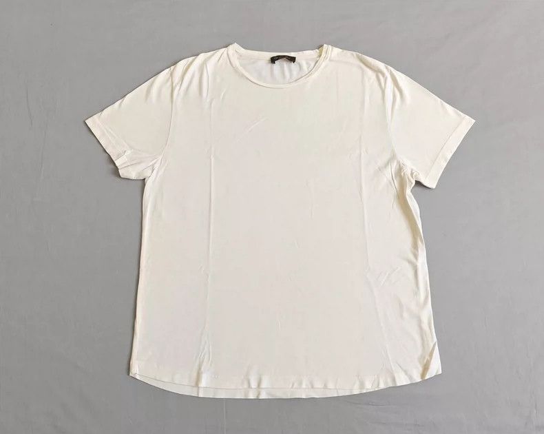 Loro Piana LORO PIANA Men's silk short-sleeved T-shirt Size US XS / EU 42 / 0 - 1 Thumbnail