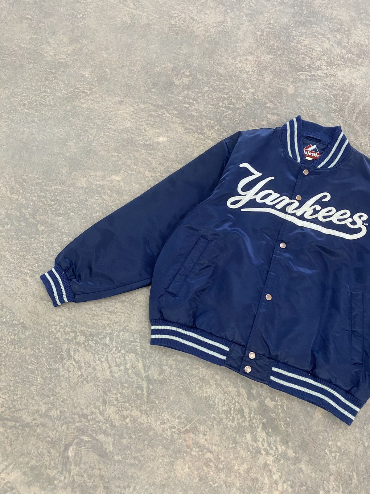Majestic Majestic Yankees Baseball Bomber Jacket 90s Mlb Size US XL / EU 56 / 4 - 4 Thumbnail