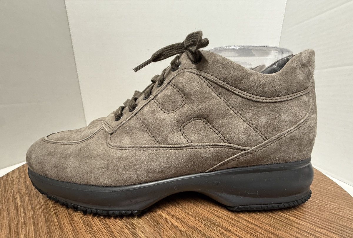 Hogan Hogan Women Solid Grey Interactive LaceUp Trainer Sneakers Size US 9 / IT 39 - 2 Thumbnail