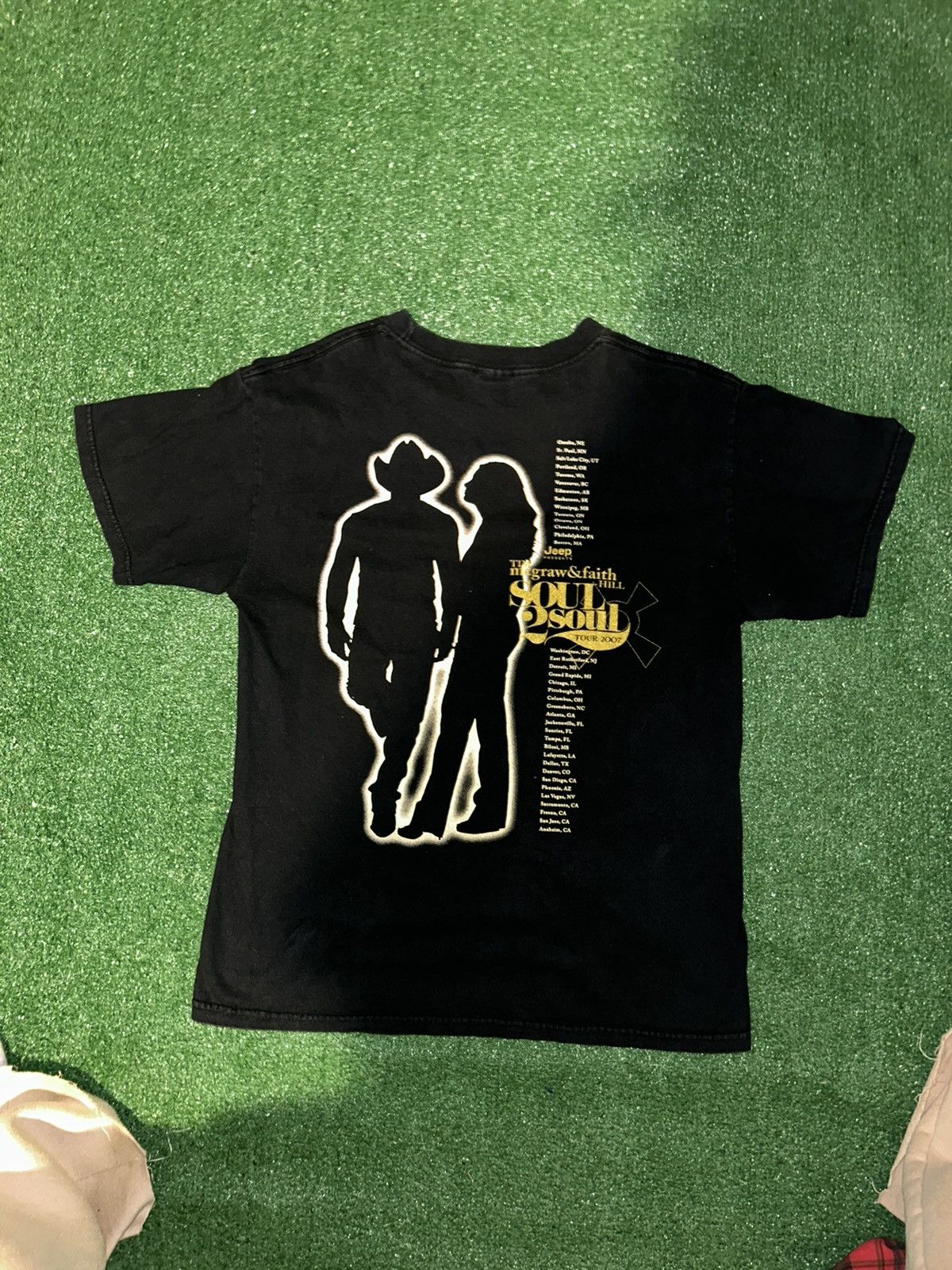 Vintage 2007 Tim Mcgraw & Faith Hill Tour Tee Size US M / EU 48-50 / 2 - 2 Thumbnail