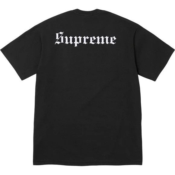 Supremebeing SUPREME Snow White Tee Short Sleeve Top Black T-Shirt 