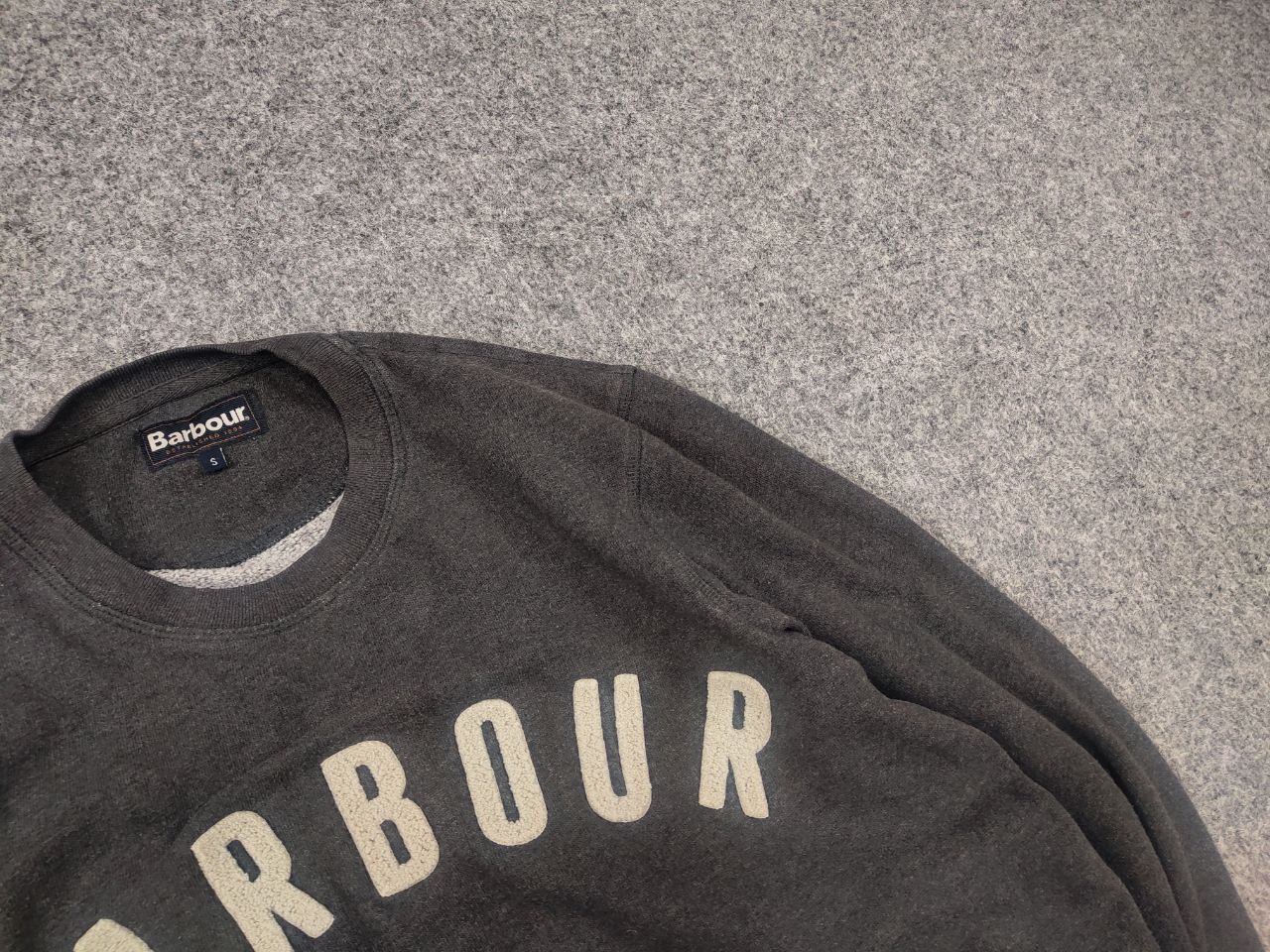 Barbour Barbour prep logo crew neck Dark sweatshirt Vintage Style Size US S / EU 44-46 / 1 - 5 Thumbnail