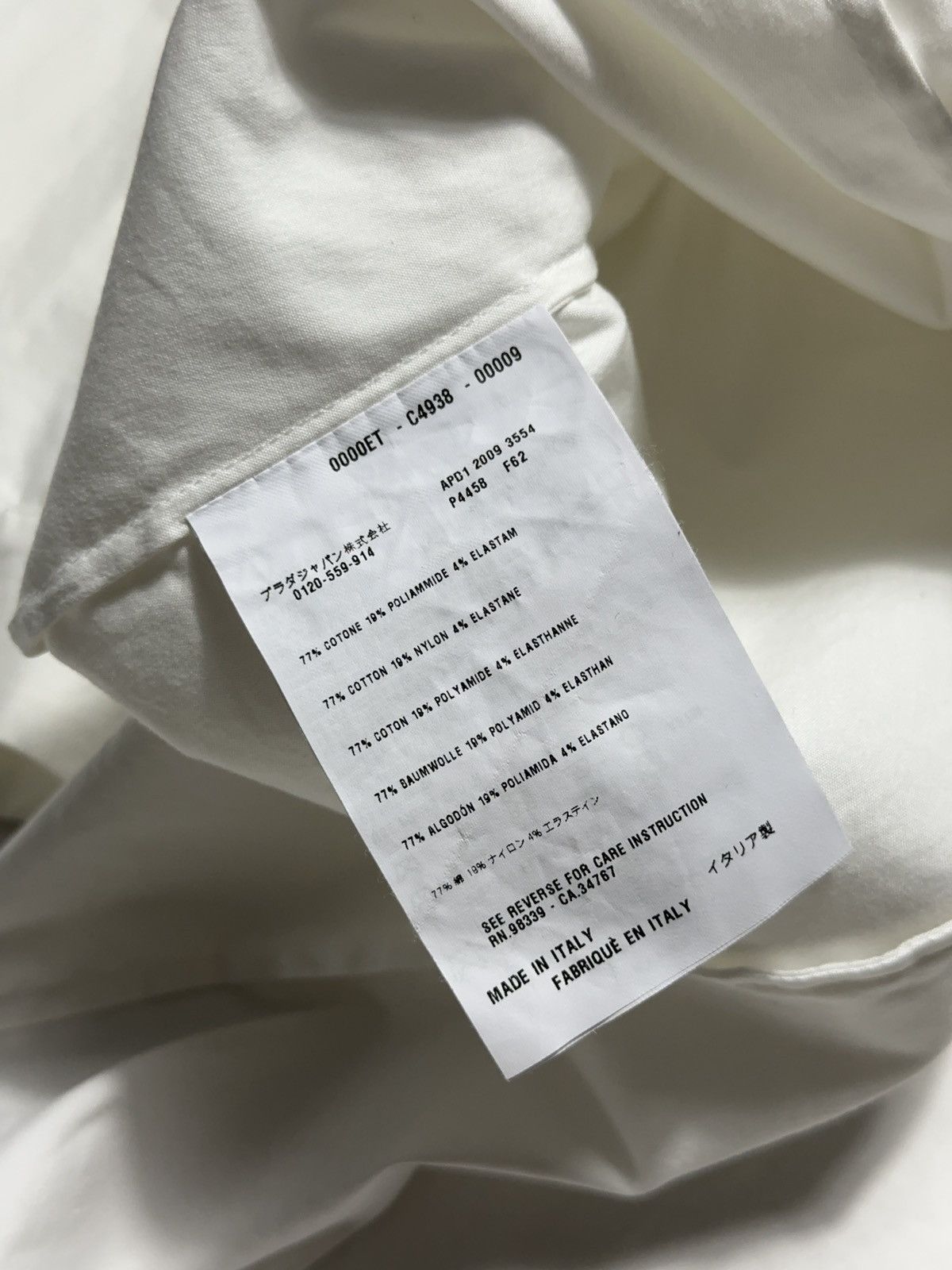 Prada Rare 2009 Prada White Tied Blouse Size M / US 6-8 / IT 42-44 - 8 Thumbnail