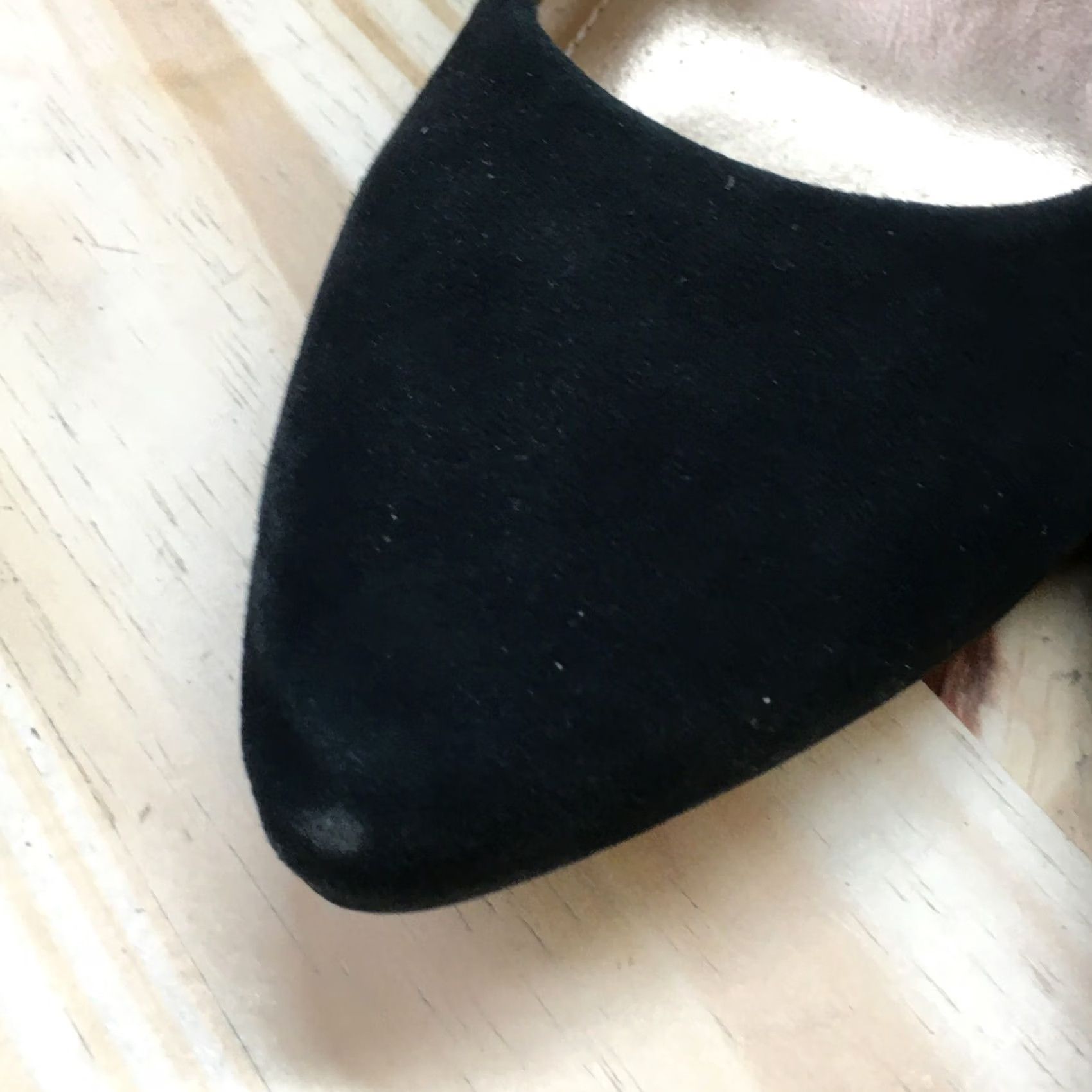 BCBGeneration BCBGeneration Heels Womens 8.5 Studded Slip On Wedge Pumps Black Suede Size US 9 / IT 39 - 5 Thumbnail