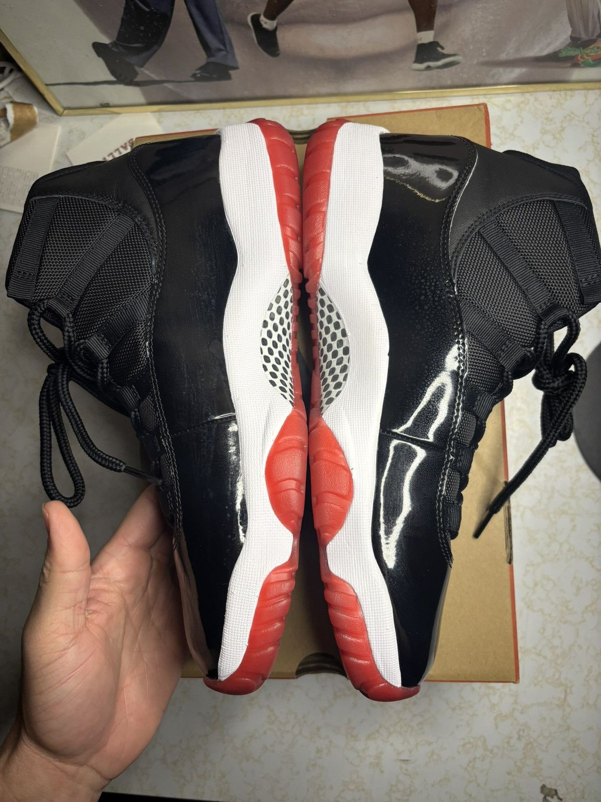 Jordan Brand Jordan Retro 11 ‘bred’ Size US 11 / EU 44 - 3 Thumbnail