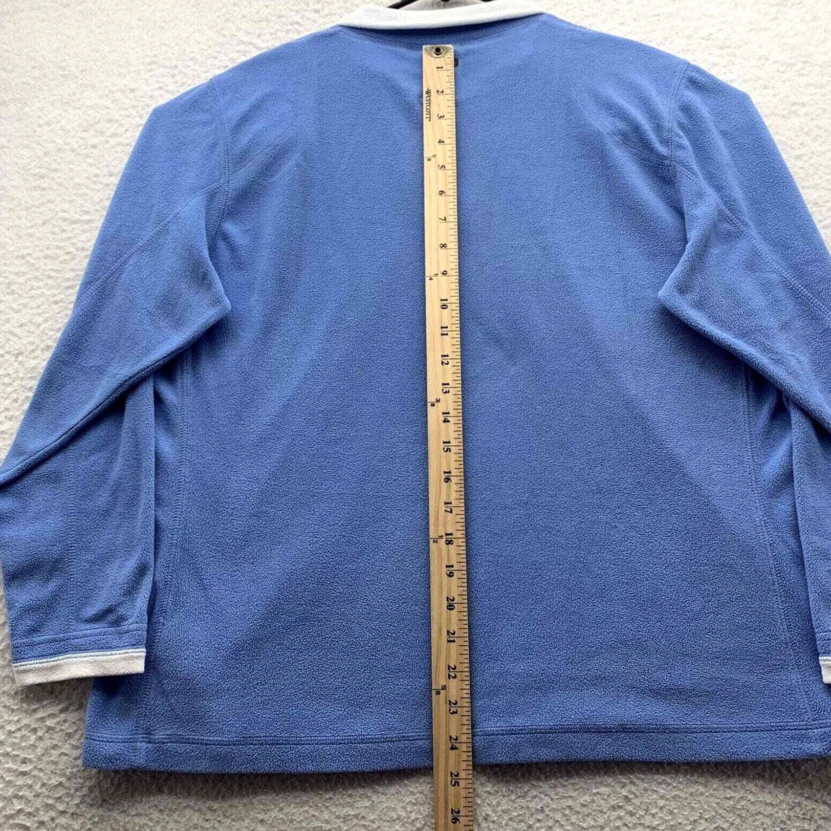 Vintage Columbia Fleece Jacket Womens XL Blue 1/4 Zip Lightweight Hiking Outdoors Size XL / US 12-14 / IT 48-50 - 7 Thumbnail