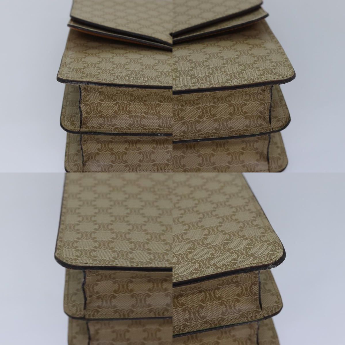 Celine CELINE Macadam Canvas Hand Bag Beige Size ONE SIZE - 10 Thumbnail