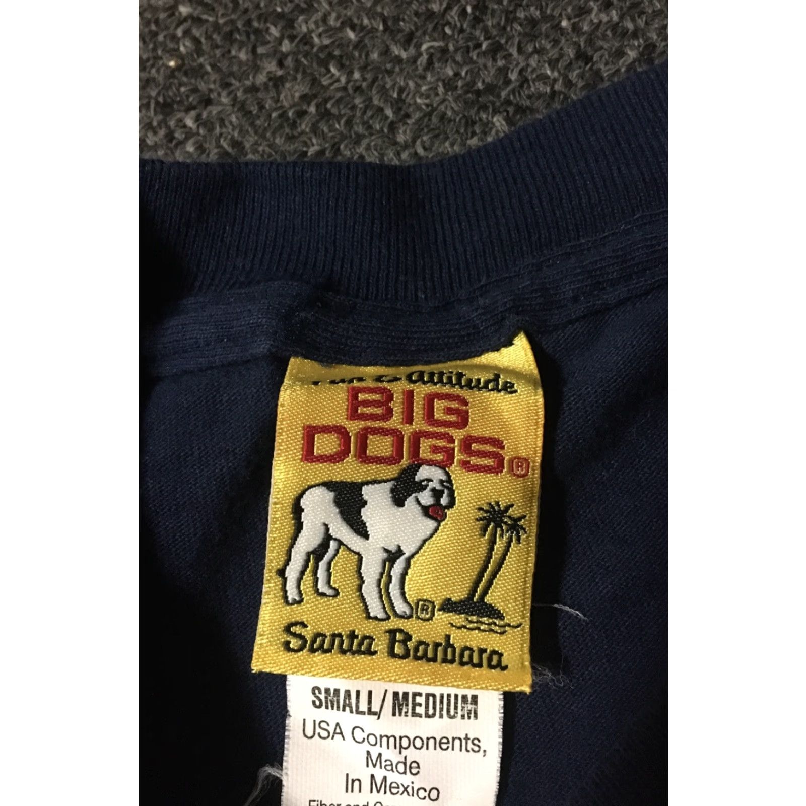 Big Dogs VINTAGE Big Dogs COPS TV Show Parody Shirt M Navy Blue 90s Grunge Humor Funny Dogs Size US M / EU 48-50 / 2 - 5 Thumbnail