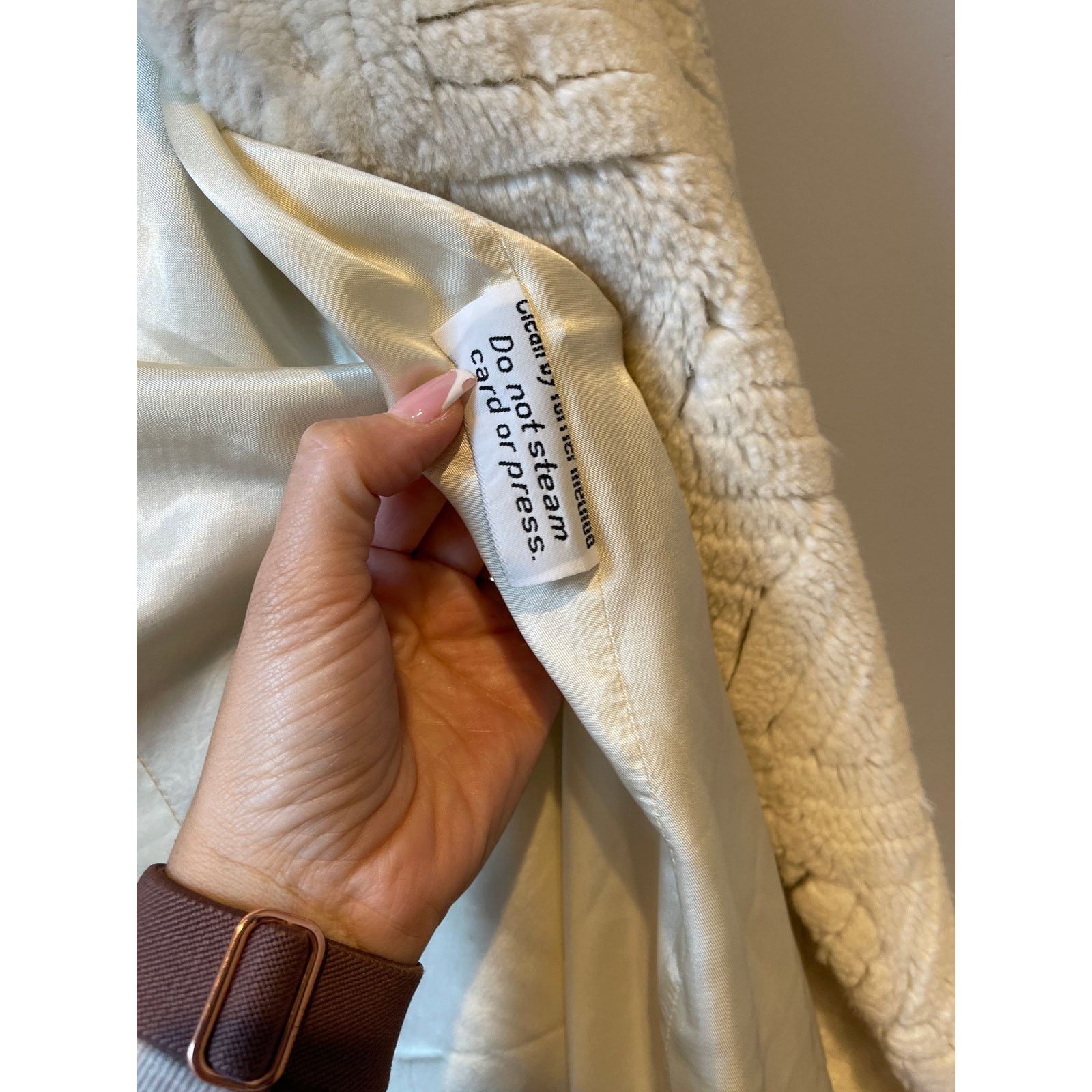 Jacques Saint Laurent Jacques Saint Laurent for Genelle White Vintage Fur Coat Size S / US 4 / IT 40 - 5 Thumbnail