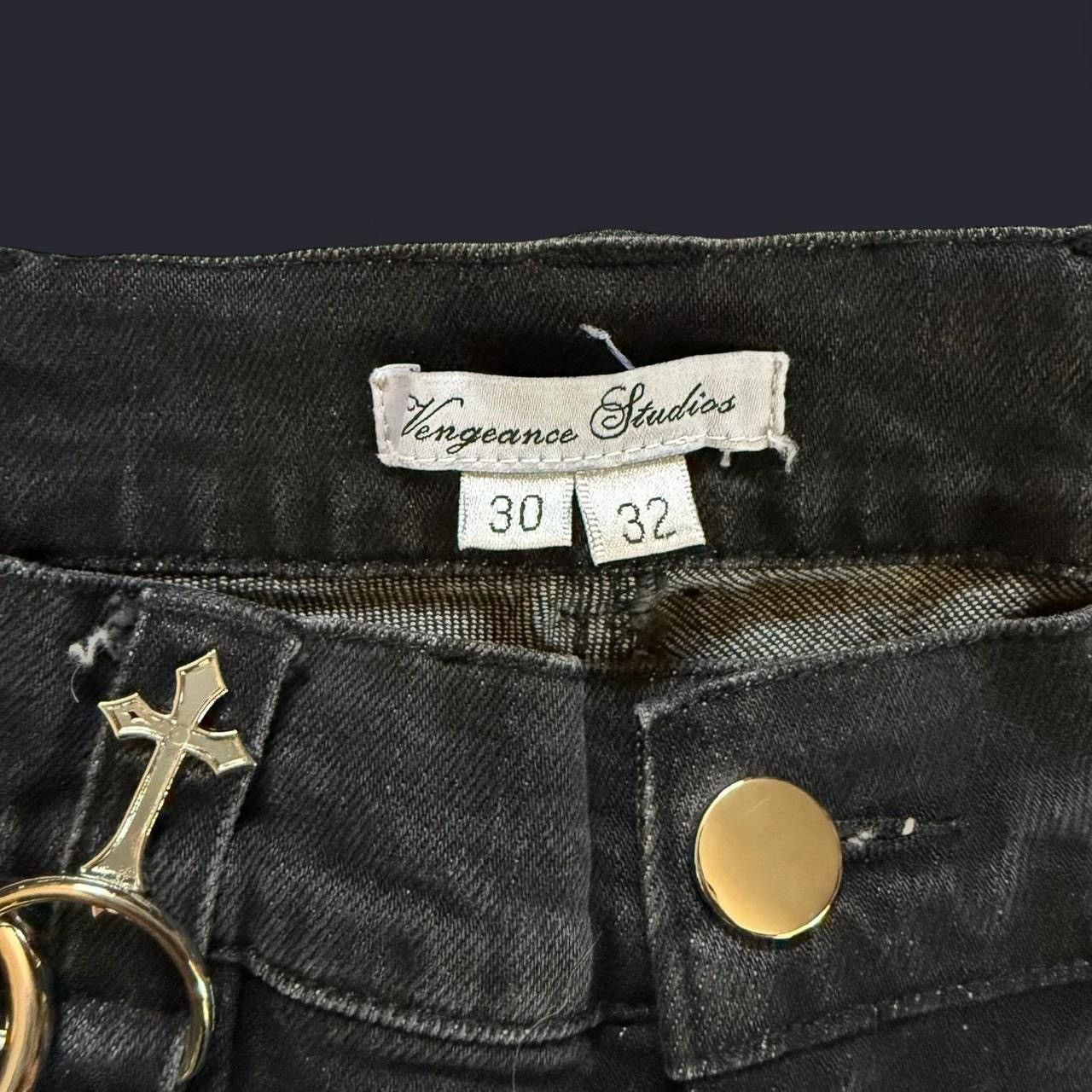 Other Vengance Studio's 001 Vanished Raver Jeans Size US 30 / EU 46 - 6 Thumbnail