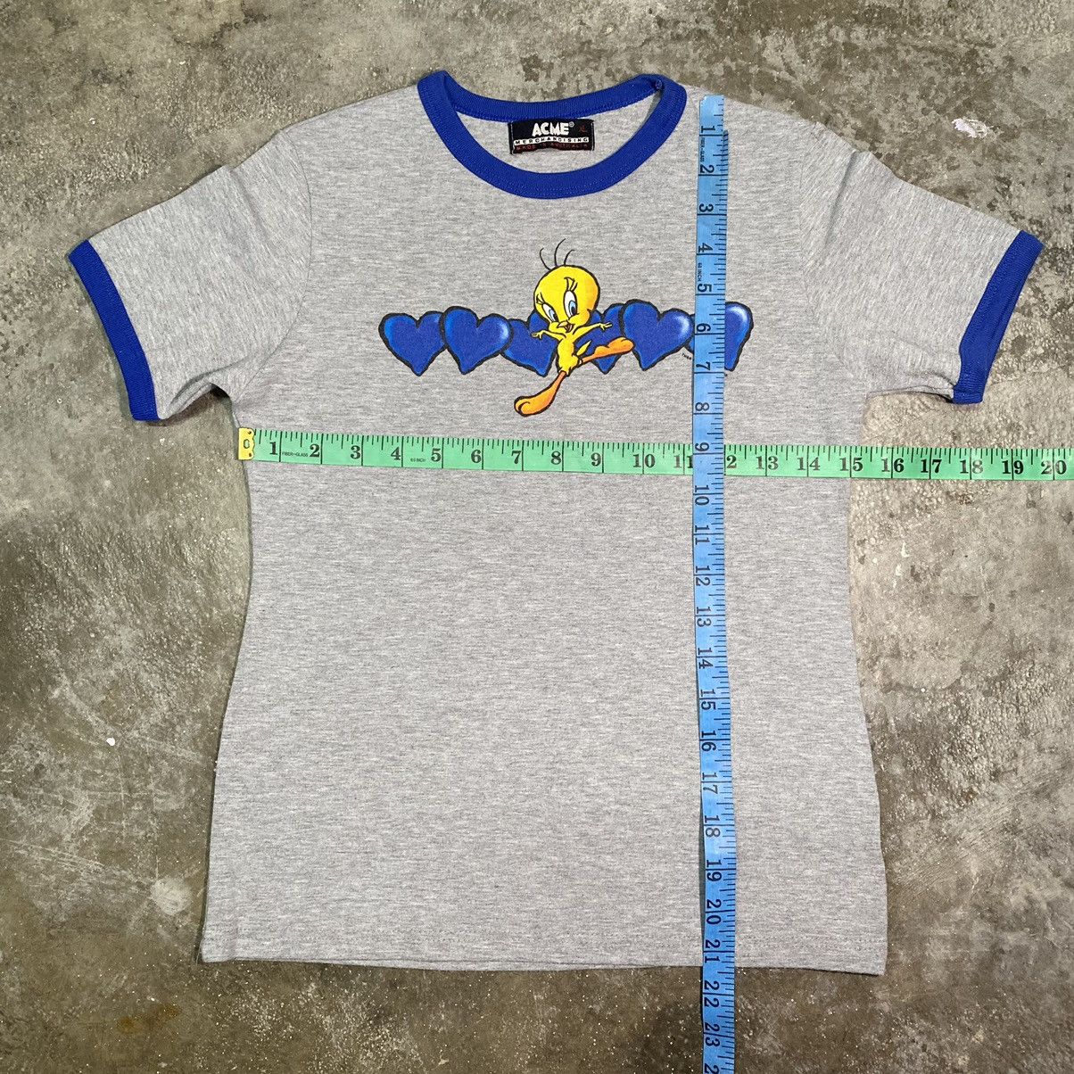 Acme Clothing VINTAGE 1987 LOONEY TUNES TWEETY RINGER T SHIRT Size US XXS / EU 40 - 12 Thumbnail