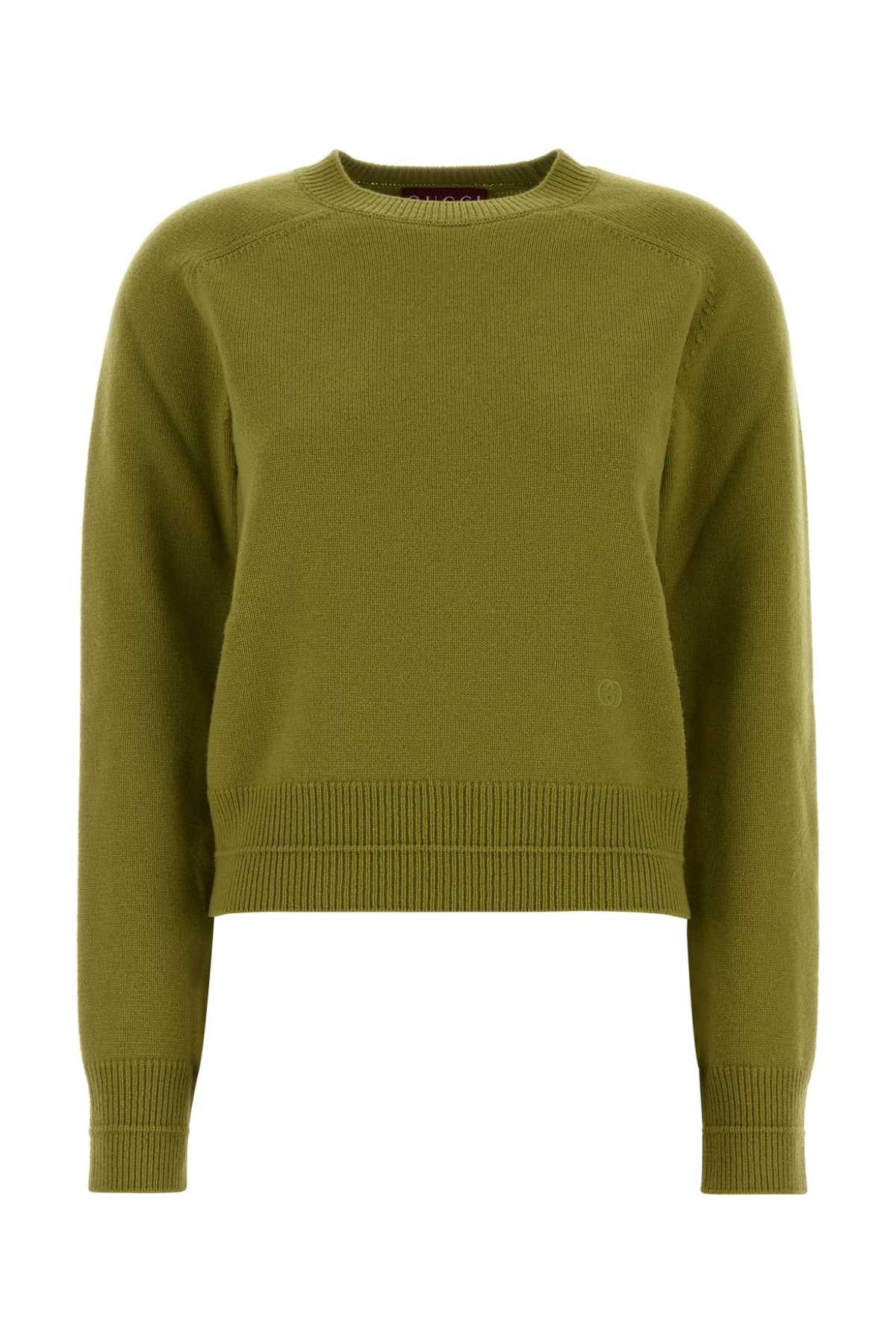 Gucci Pistachio Green Wool Blend Sweater Size S / US 4 / IT 40 - 1 Thumbnail