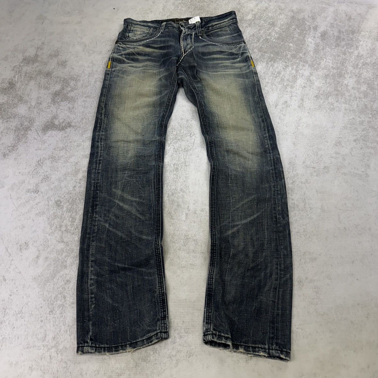 Japanese Brand 00s JUKEHOX sun faded light denim jeans blue Size US 31 - 3 Thumbnail
