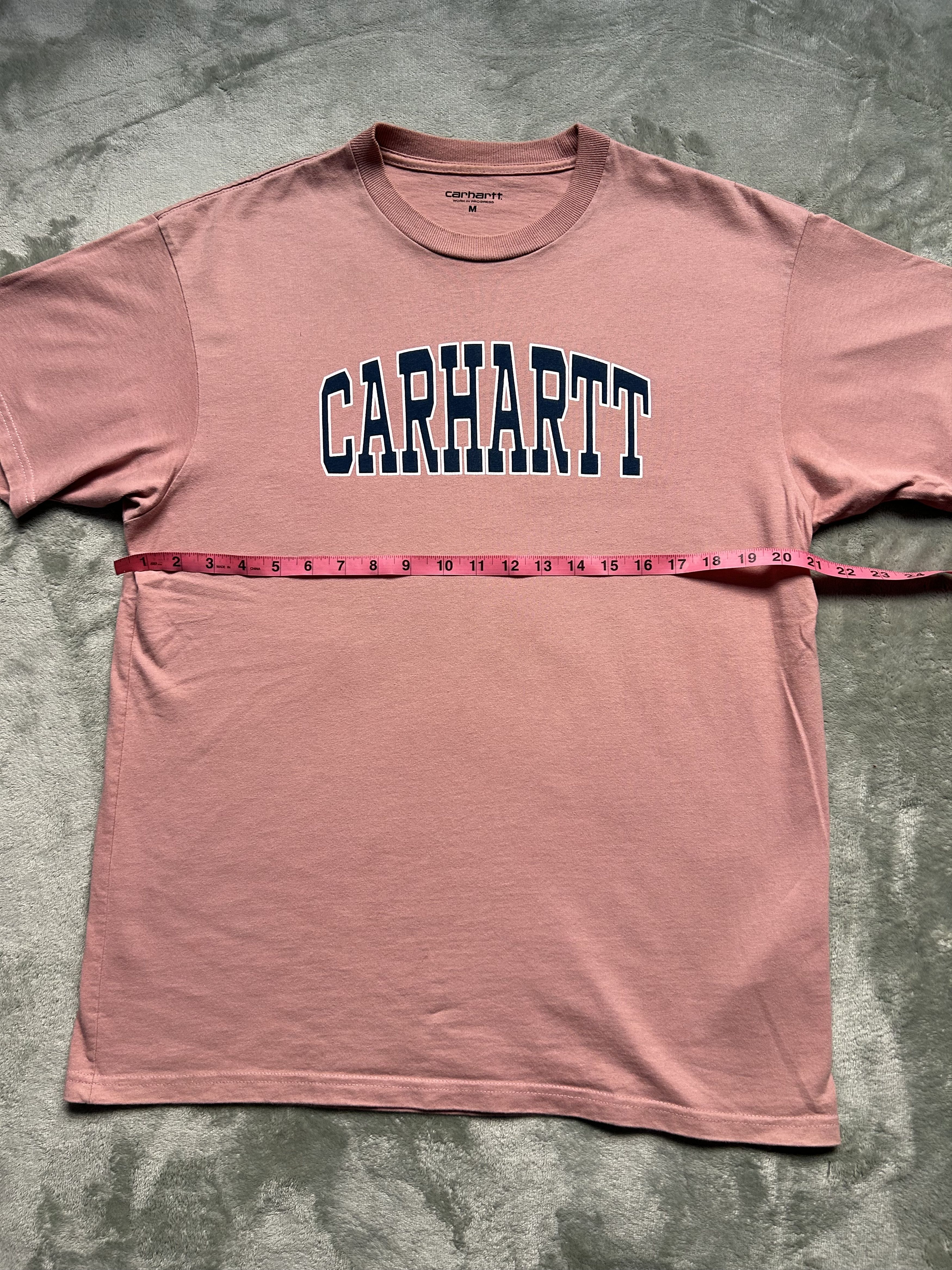 Carhartt Wip Carhartt WIP S/S Logo T-Shirt Dusty Rose - Size Medium Size US M / EU 48-50 / 2 - 2 Thumbnail