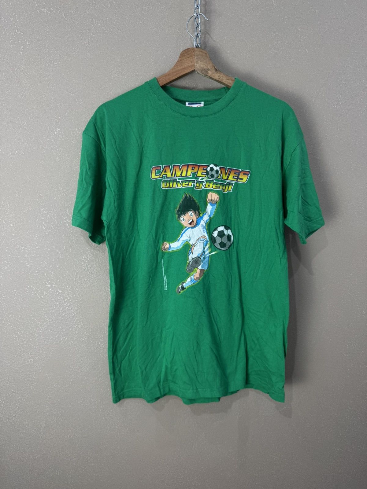 Vintage 00s Captain Tsubasa football Soccer Promo vintage vtg Tee Size US M / EU 48-50 / 2 - 1 Thumbnail