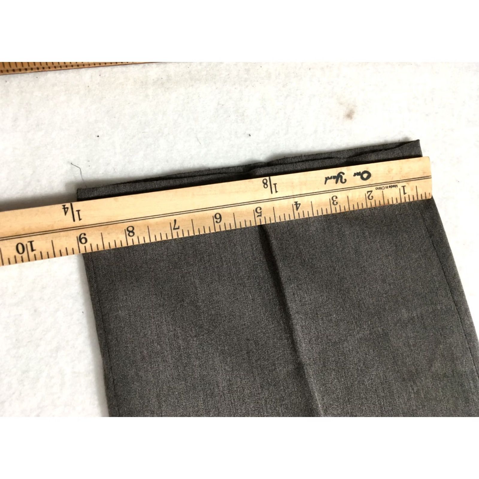 Vintage Louis Raphael Dress Pants Men 34x27 Charcoal poly/rayon Like Slacks Dress Pants, Gray, 34, Regular) Size US 34 / EU 50 - 2 Thumbnail