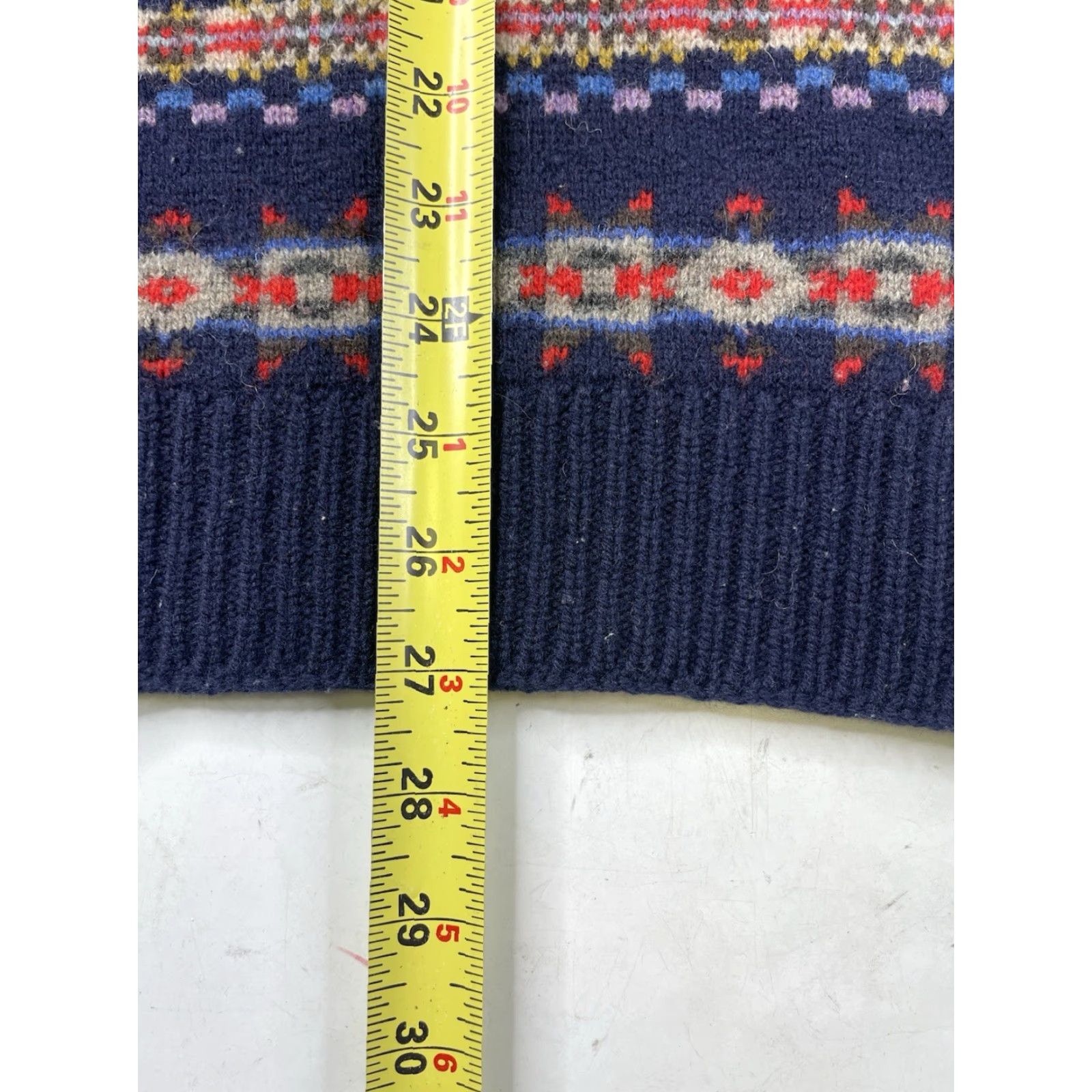 J.Crew J. Crew Men’s Navy Fair Isle Wool Knit Sweater Pullover L Casual Holiday Outdoor All Seasons Crew Neck Size US L / EU 52-54 / 3 - 5 Thumbnail
