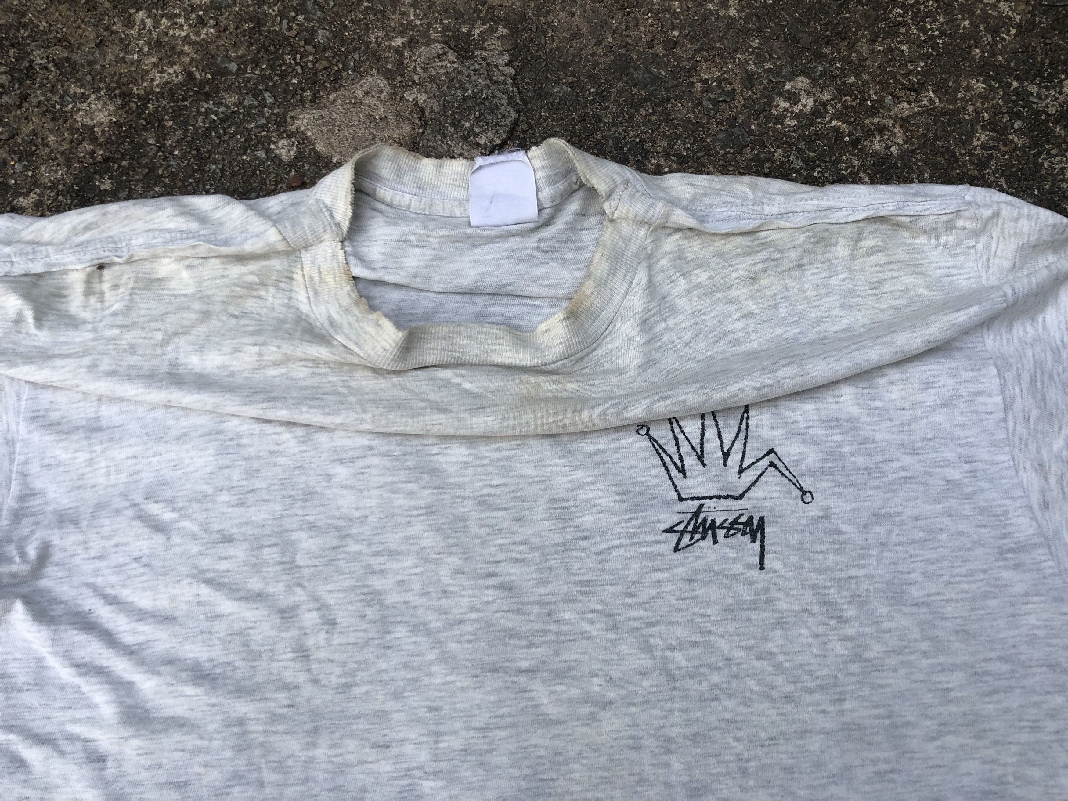 Stussy 🔥Vintage OG Old STUSSY 'CROWN' Streetwear Skate T-Shirt XL Size US L / EU 52-54 / 3 - 6 Thumbnail