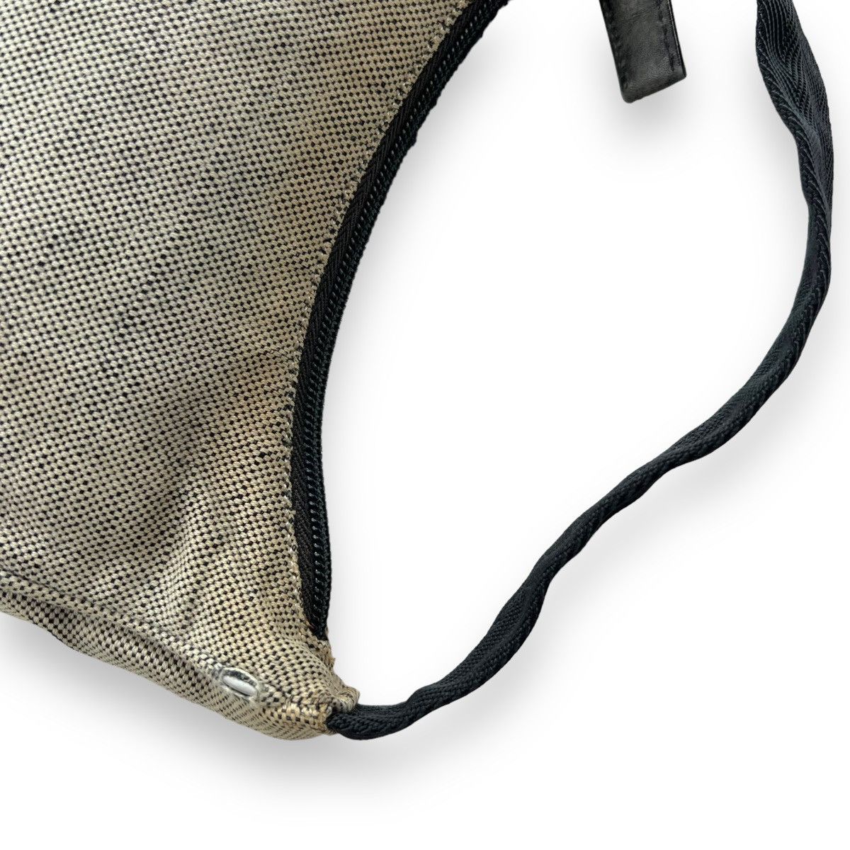Prada Prada 1999 Grey Canvas Shoulder Bag Size ONE SIZE - 3 Thumbnail