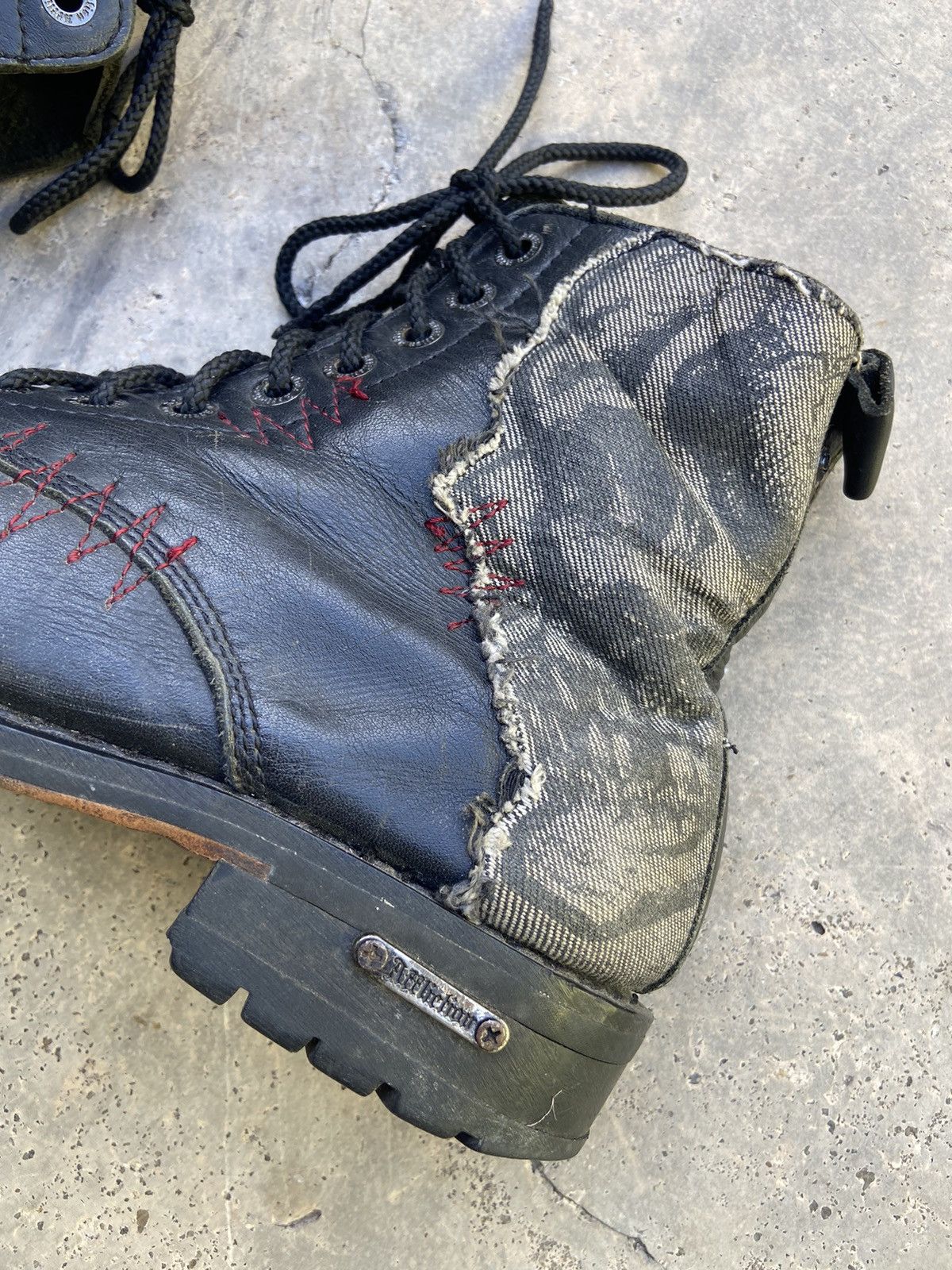 Affliction 2000’s Affliction “Stitched Soul” Deviant Distressed Boots Size US 9.5 / EU 42-43 - 3 Thumbnail