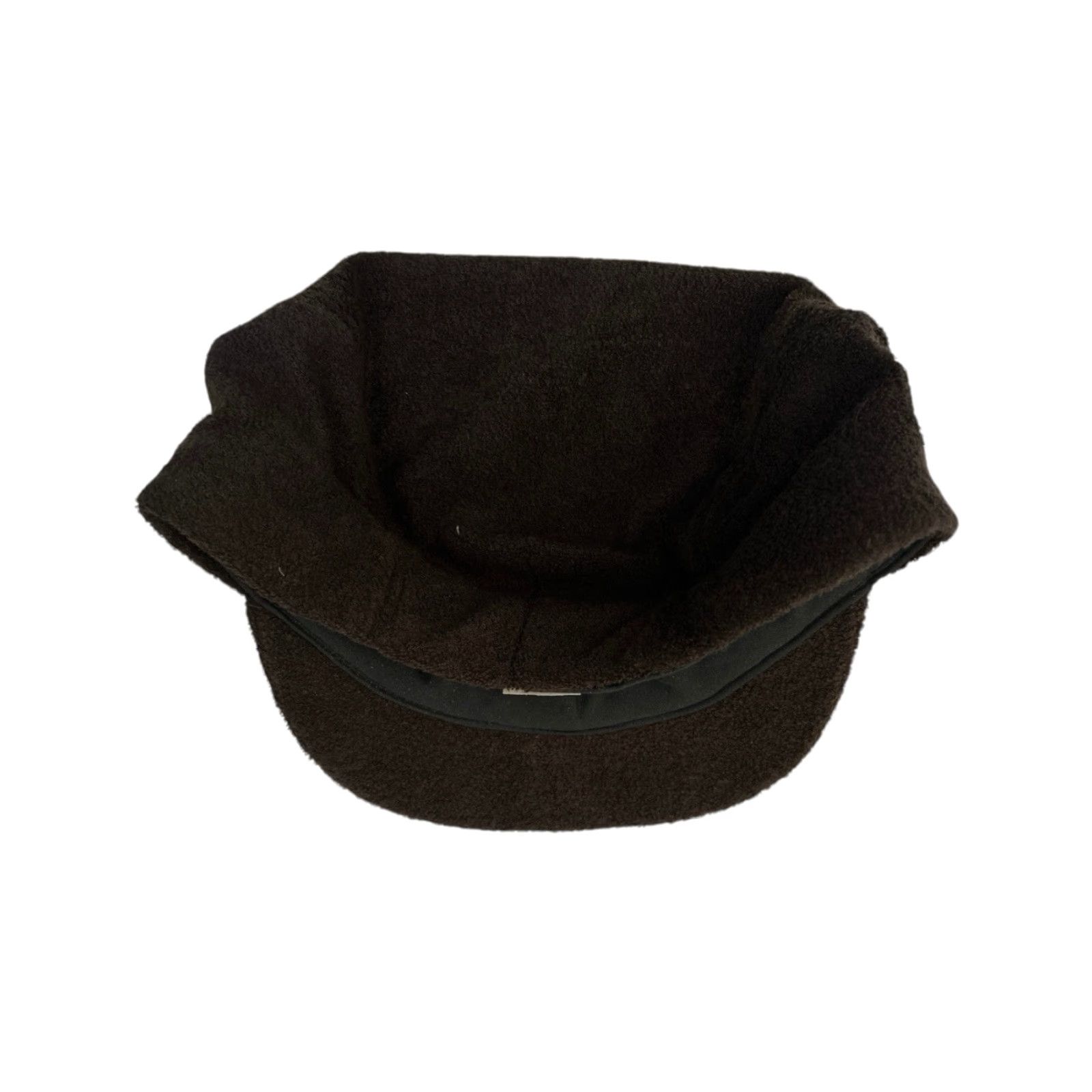 Vintage VINTAGE cabbie drivers flat cap hat adult Large NWOT deadstock 90s made in USA brown terry cloth exterior snap on bill Mens Hats Size ONE SIZE - 3 Thumbnail