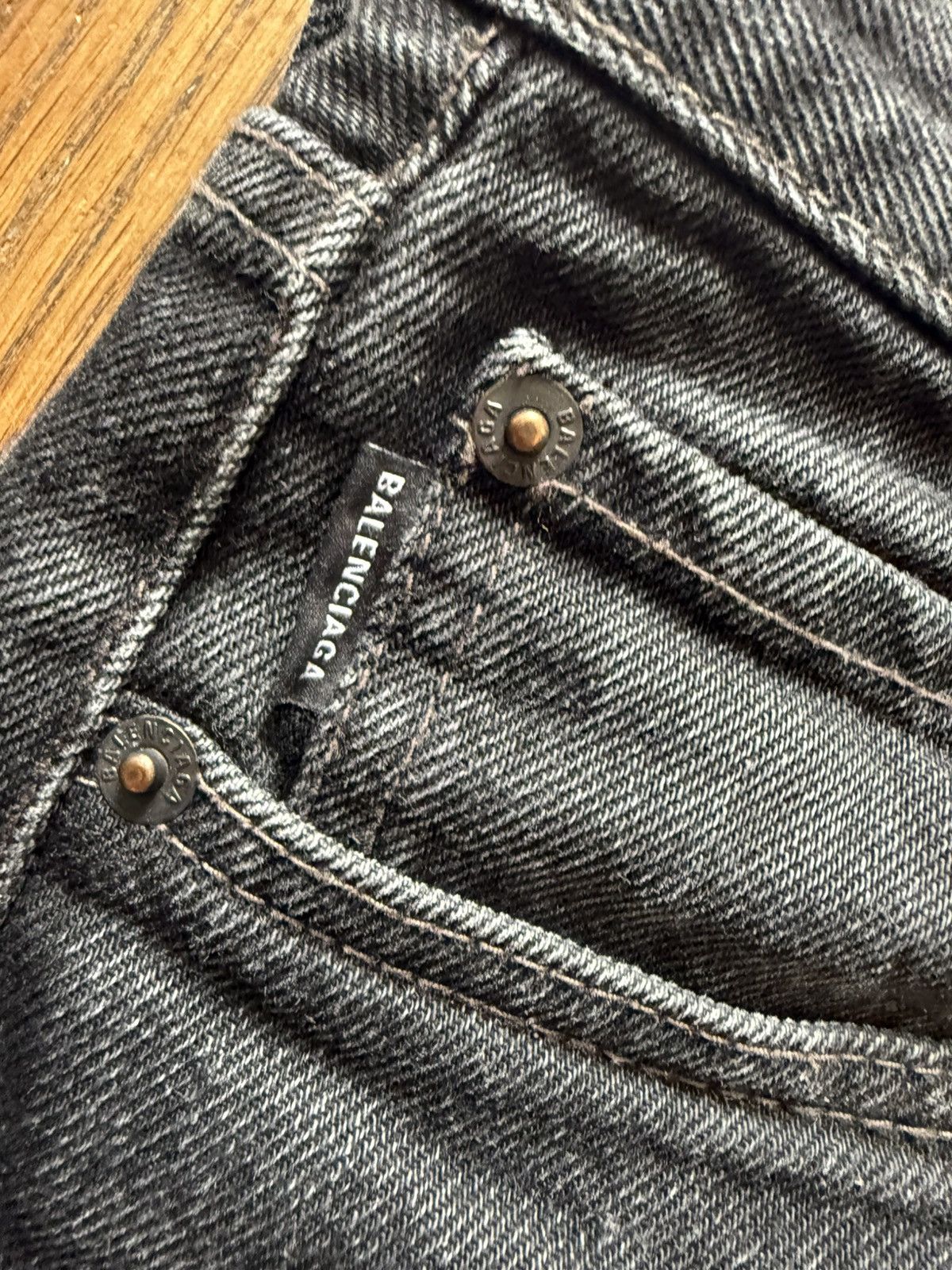 Balenciaga Balenciaga Heel Drag Denim Size US 31 - 4 Thumbnail