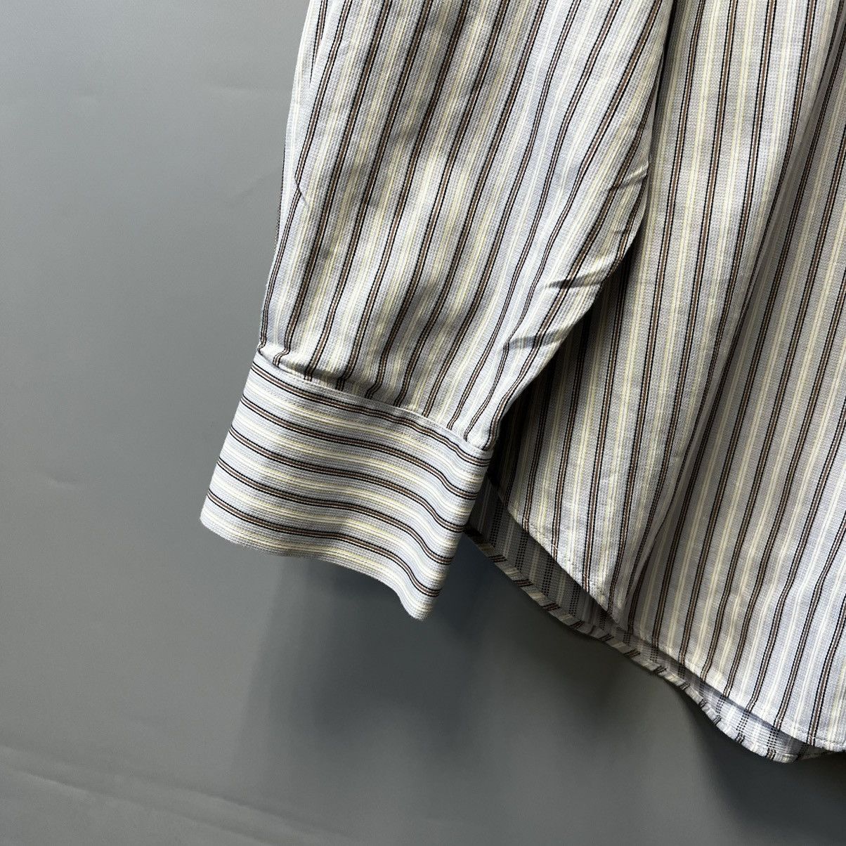 Vintage × Yves Saint Laurent Yves Saint Laurent Vintage Striped Shirt y2k Size US M / EU 48-50 / 2 - 5 Thumbnail