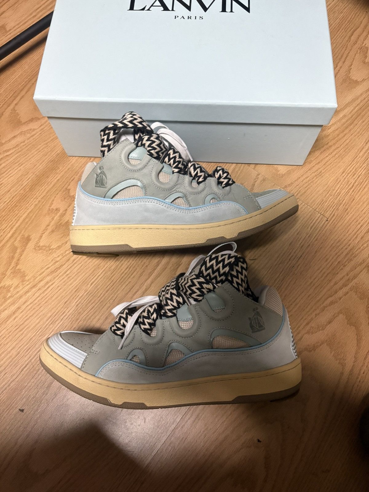 Lanvin Lanvin Leather Curb Sneaker Size US 9.5 / EU 42-43 - 3 Thumbnail