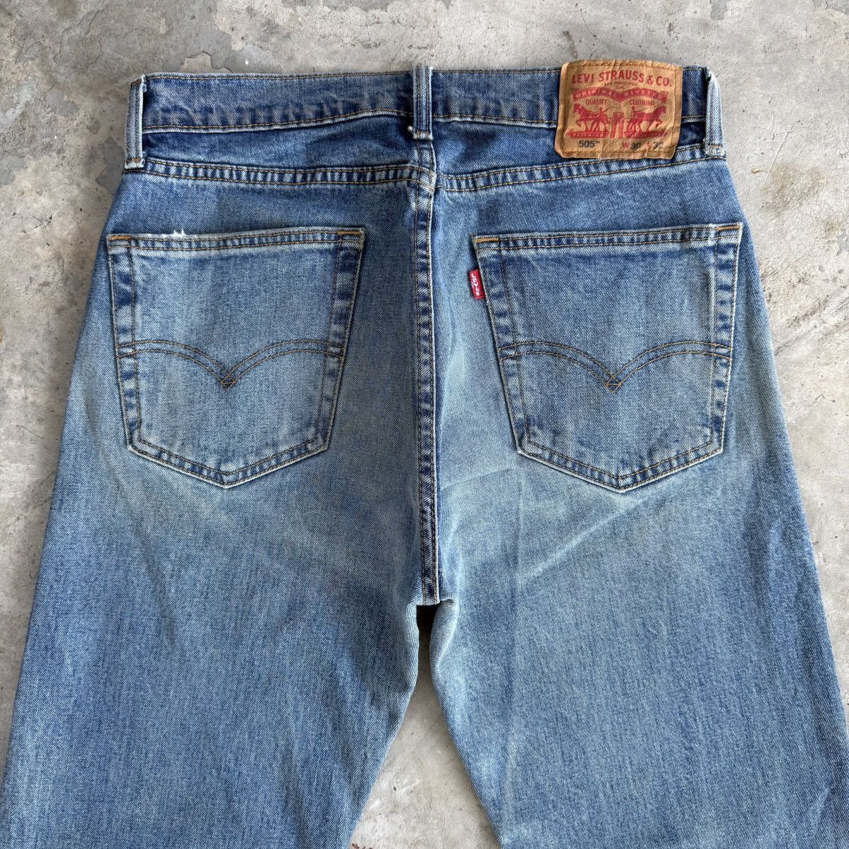 Levi's W31 Levi's 505 Faded Mud Wash Denim Jean Pants Size US 31 - 10 Thumbnail