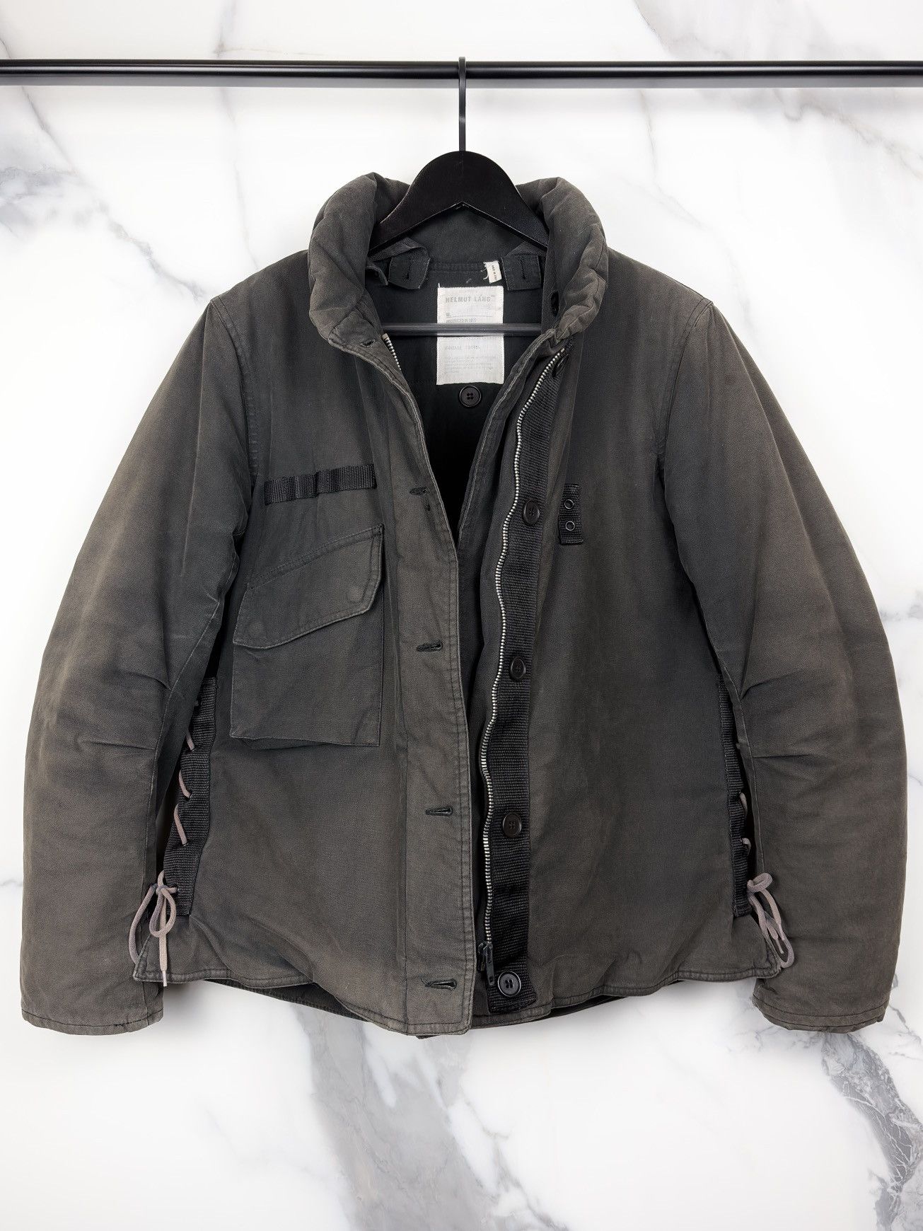 Helmut Lang HELMUT LANG AW99 VINTAGE COTTON BLACK M69 FLAK JACKET
