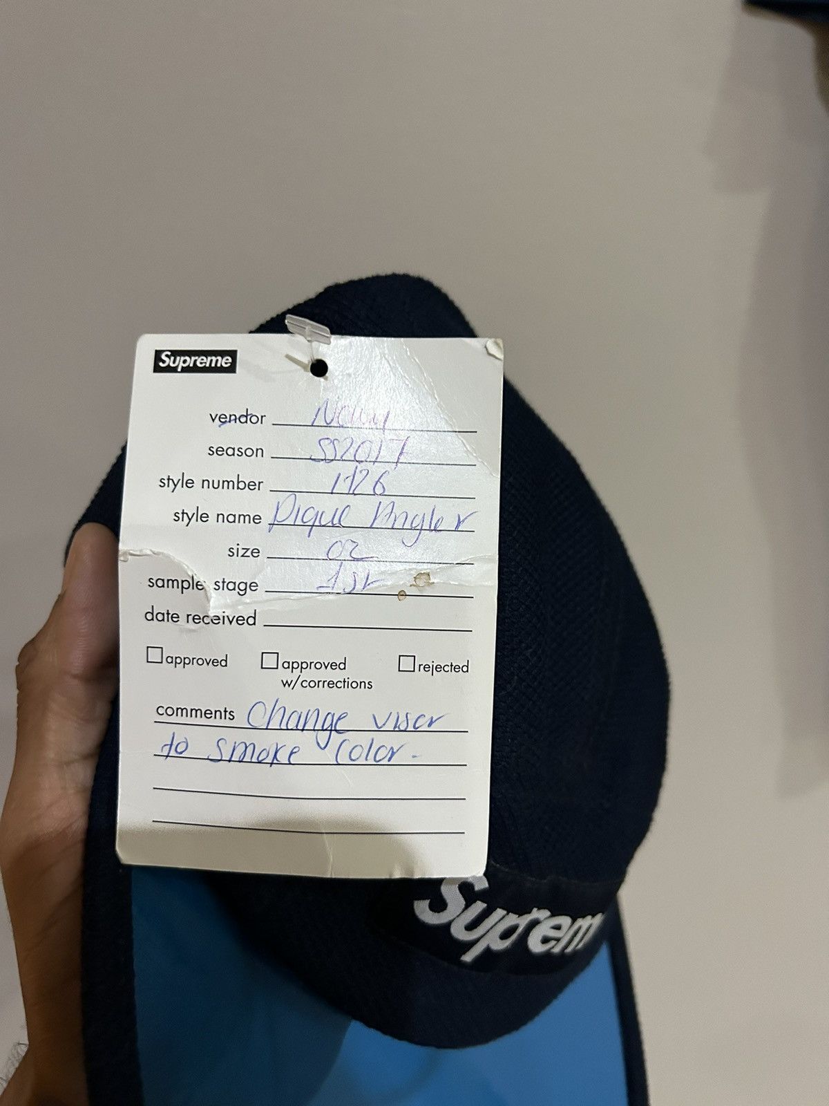 Supreme SAMPLE supreme navy angler cap Size ONE SIZE - 3 Thumbnail