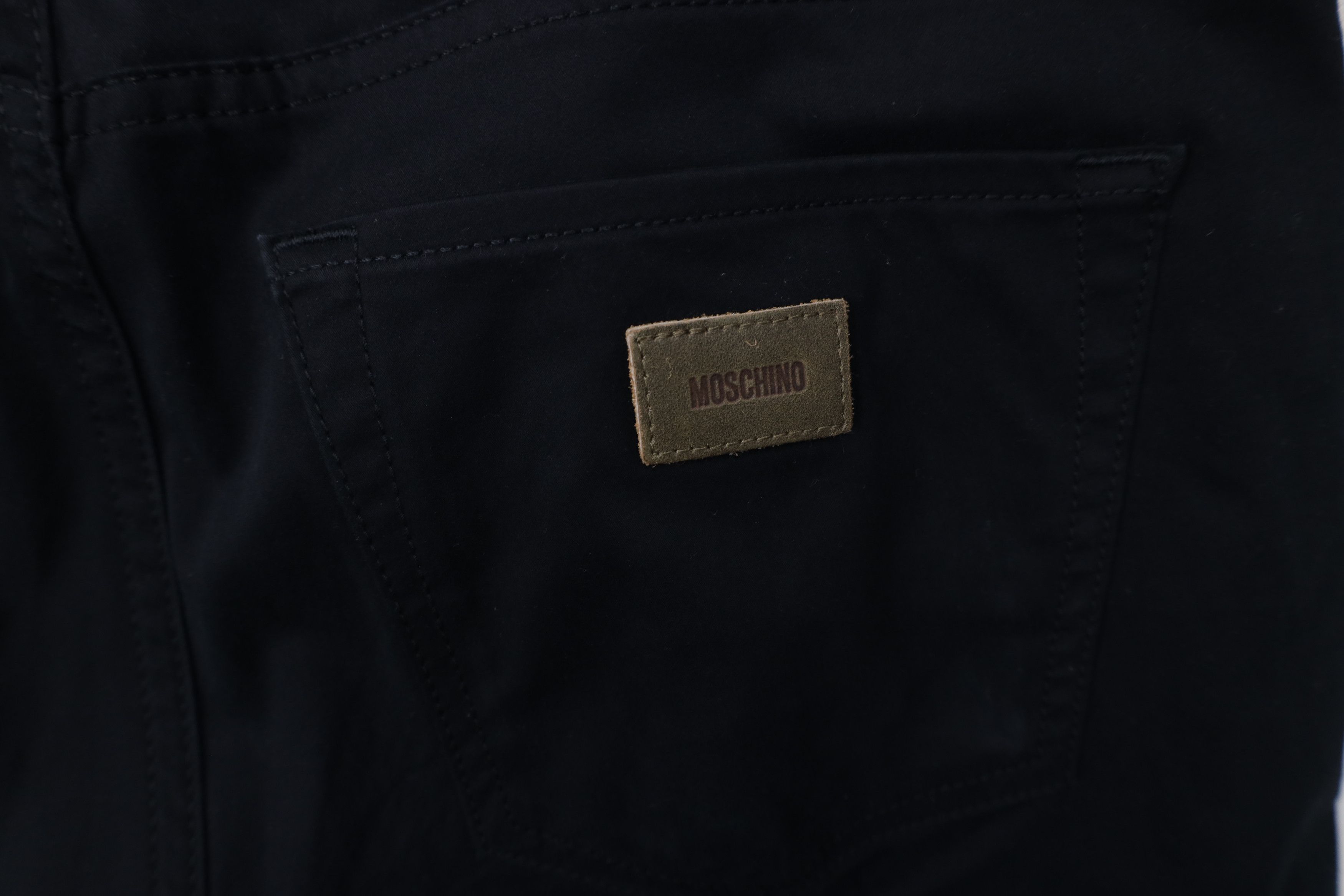 Moschino Moschino Flat Front Stretch Straight Leg Chino Pants Black Size US 32 / EU 48 - 13 Thumbnail