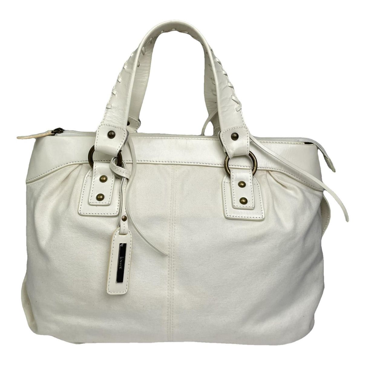 Kansai Yamamoto White Patent Leather Handbag Size ONE SIZE - 1 Thumbnail