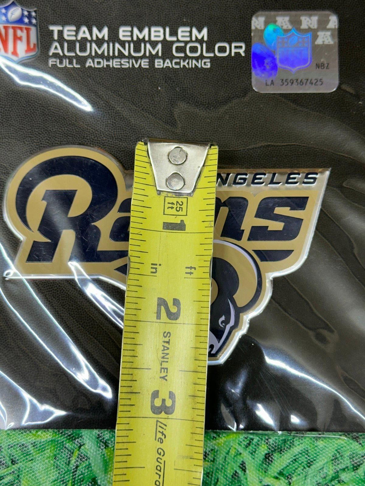 NFL Los Angeles Rams Aluminum Style Decal NEW Size ONE SIZE - 4 Thumbnail