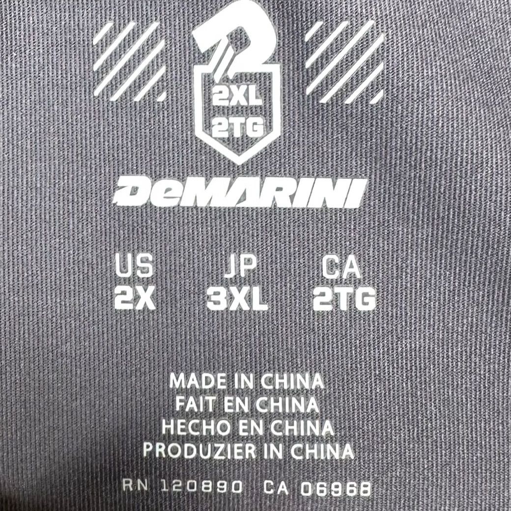 Vintage DeMarini Shirt Mens 2XL Grey Henley Performance Tee Short Sleeve Stretch Athletic Tee Size US XXL / EU 58 / 5 - 4 Thumbnail