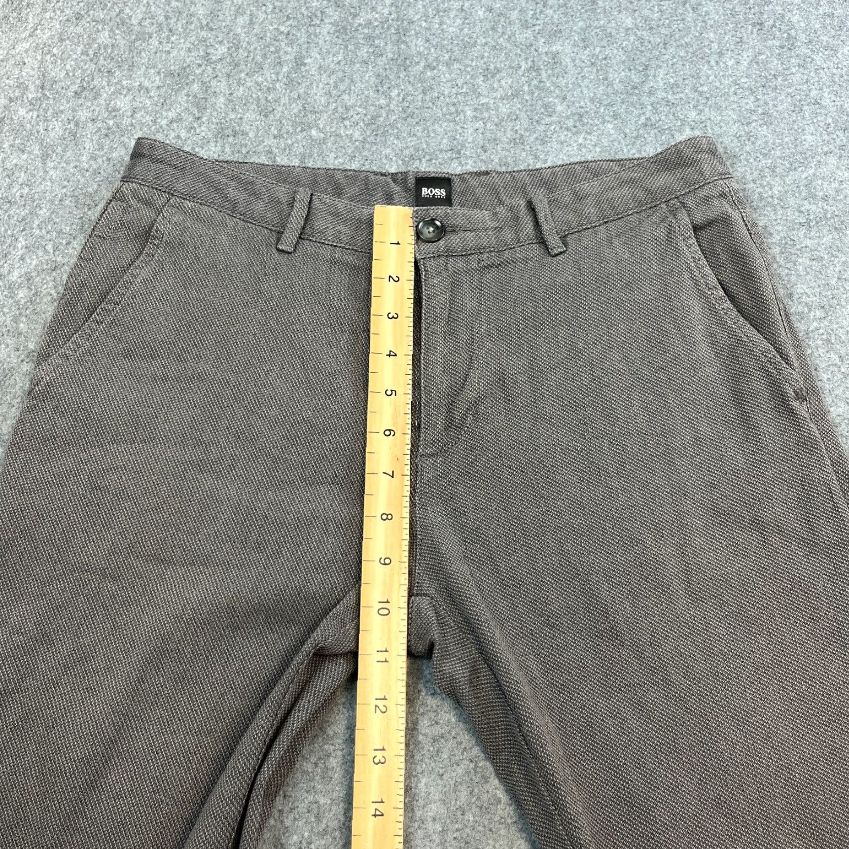 Hugo Boss Hugo Boss Chino Trousers Slim Tapered Grey 30 32 Men Regular 5-Pocket Cotton Elastan Casual Formal Workwear Preppy Size US 30 / EU 46 - 5 Thumbnail