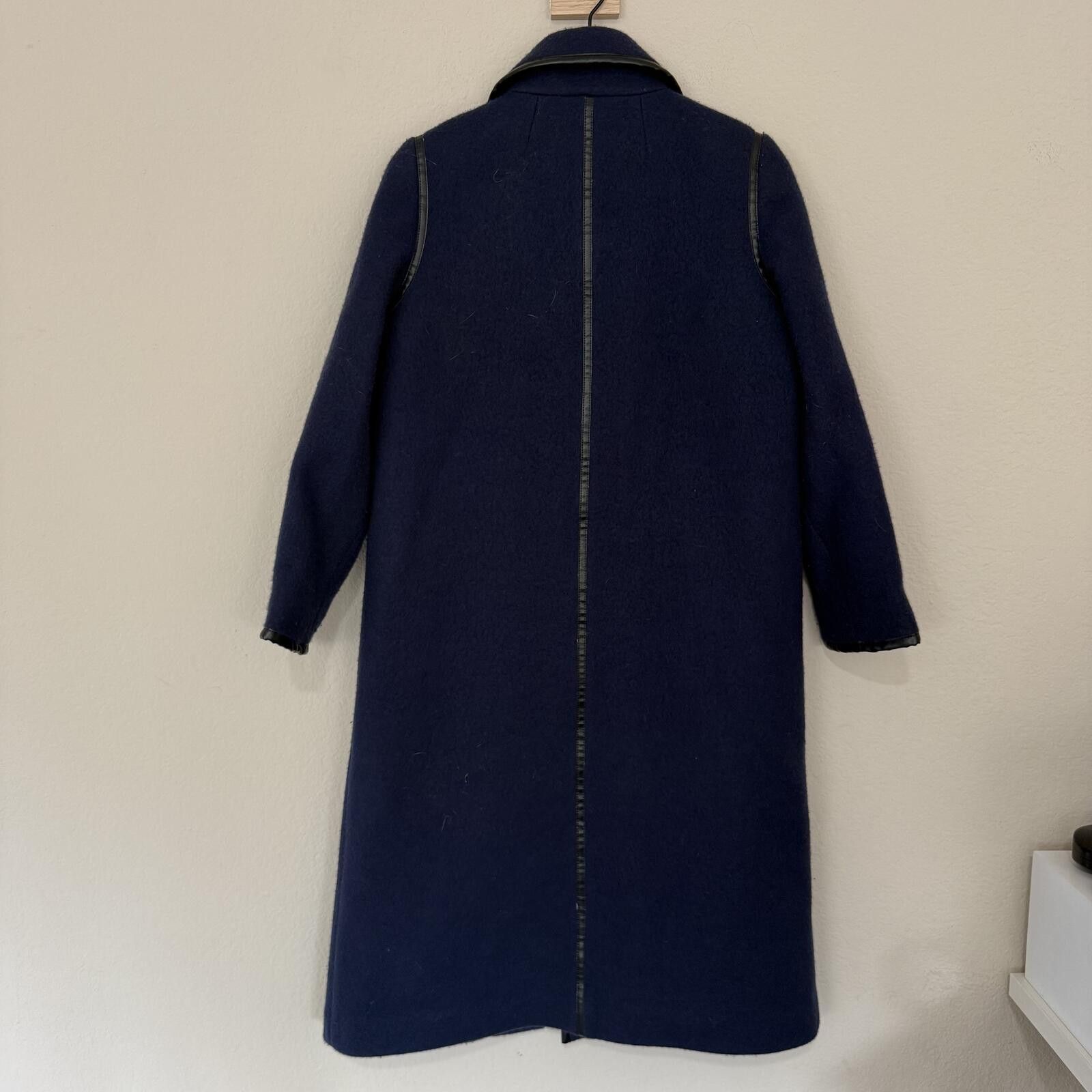 J.Crew J.Crew Coat Women's 2 Blue Collection Toggle Wool Cashmere Size XS / US 0-2 / IT 36-38 - 7 Thumbnail