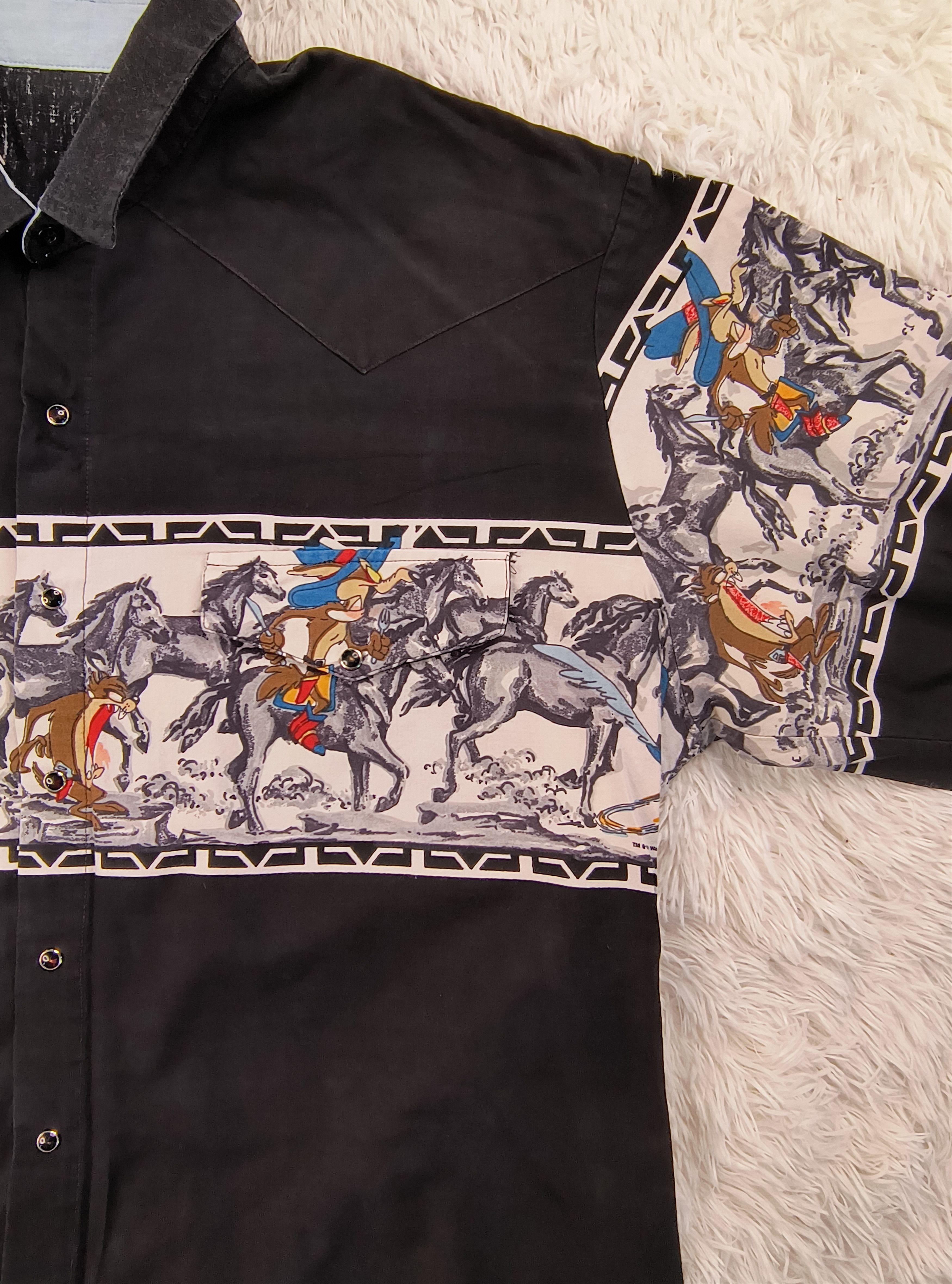 Vintage Vintage western Looney Tunes 1993 button up LS shirt Size US XXL / EU 58 / 5 - 5 Thumbnail