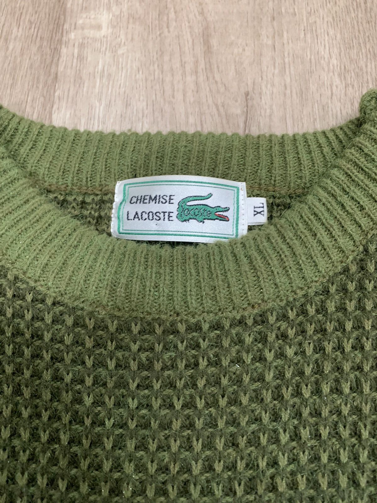 Lacoste Vintage Chemise Lacoste bootleg green Stripe sweater Size US L / EU 52-54 / 3 - 4 Thumbnail
