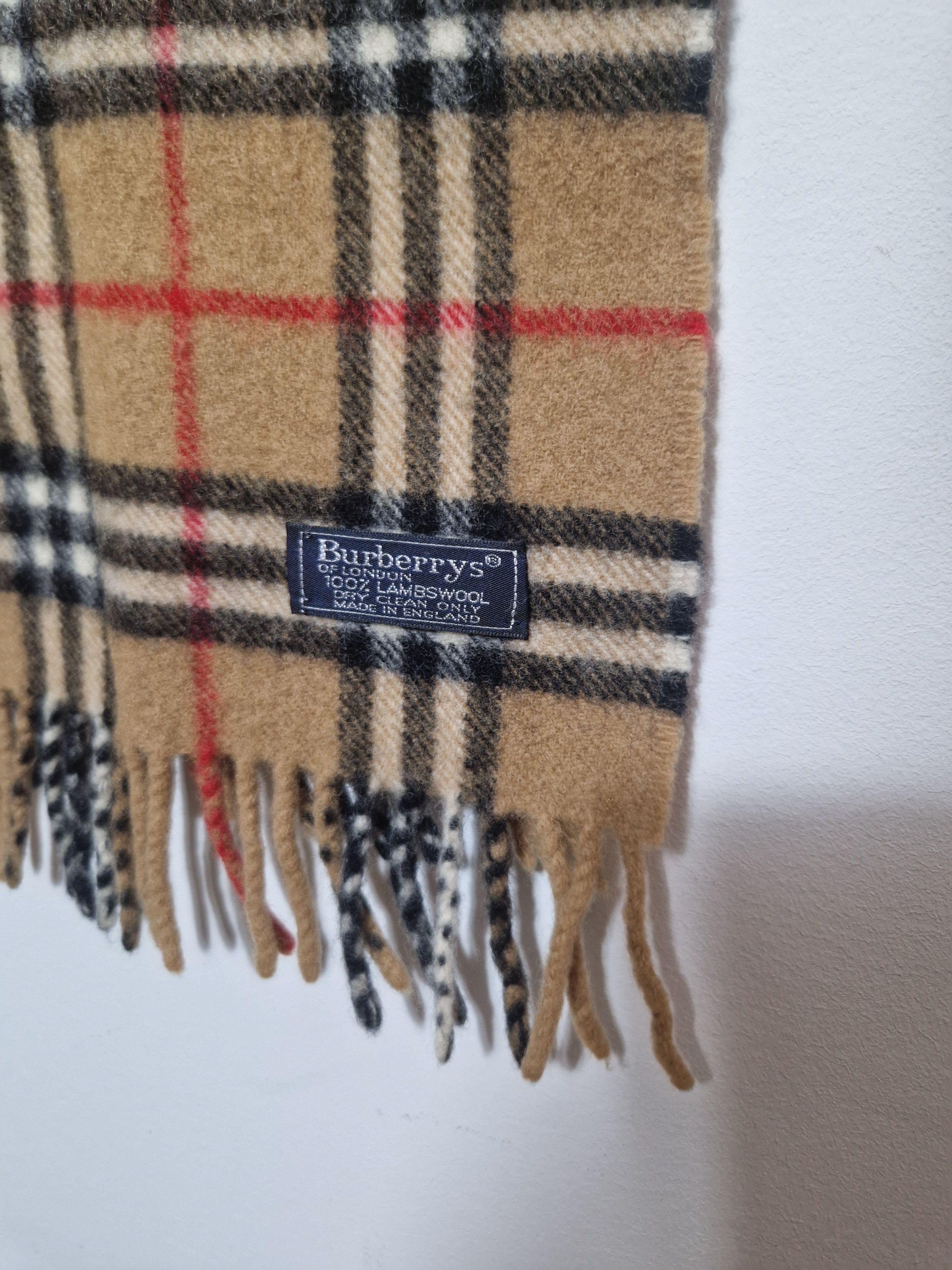 Burberry × Vintage Burberry 90s wool scarf Size ONE SIZE - 3 Thumbnail