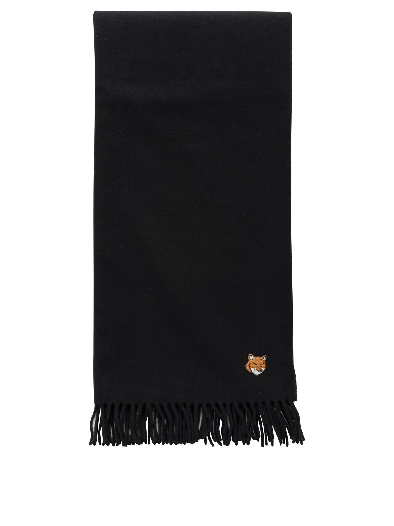 Maison Kitsune Virgin Wool Fox Scarf Size ONE SIZE - 1 Thumbnail