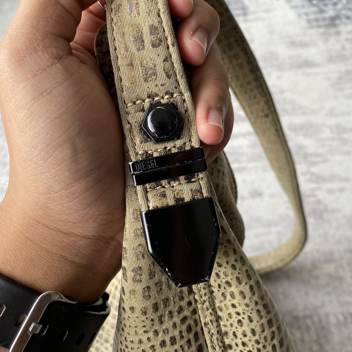 Diesel Vintage Diesel Snake Print Shoulder Bag Size ONE SIZE - 7 Thumbnail
